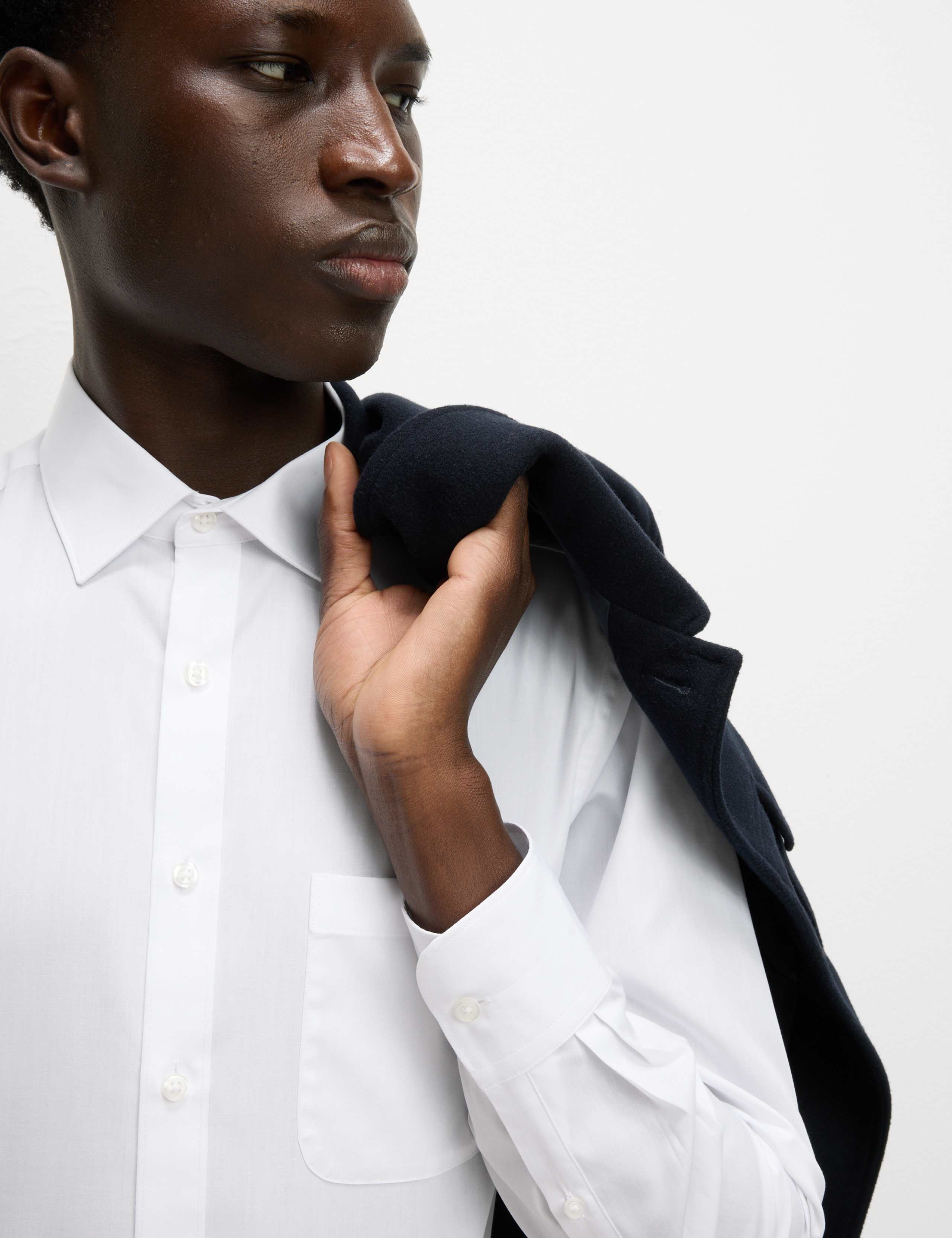 2 Pack Skinny Fit Easy Iron Cotton Blend Shirts 4 of 7