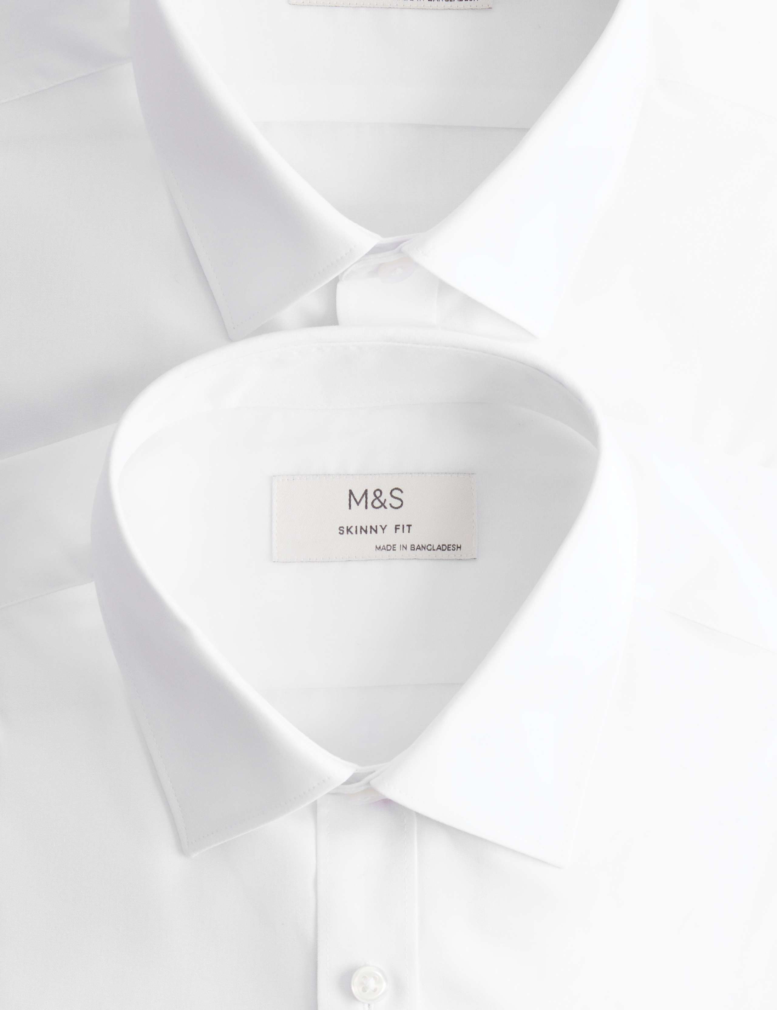 2 Pack Extra Slim Fit Easy Iron Cotton Blend Shirts 7 of 7