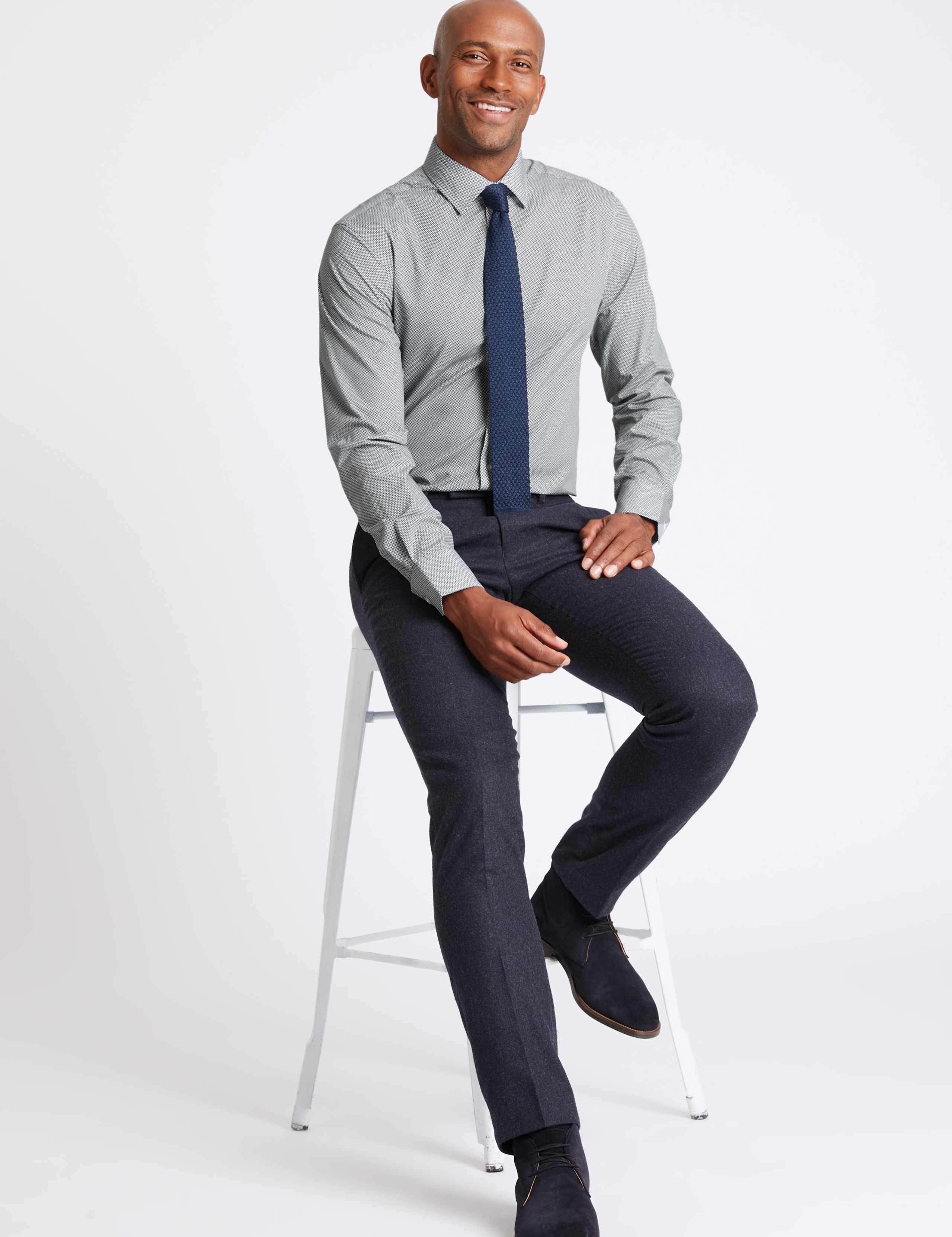 3pk Slim Fit Cotton Blend Printed Shirt 3 of 6