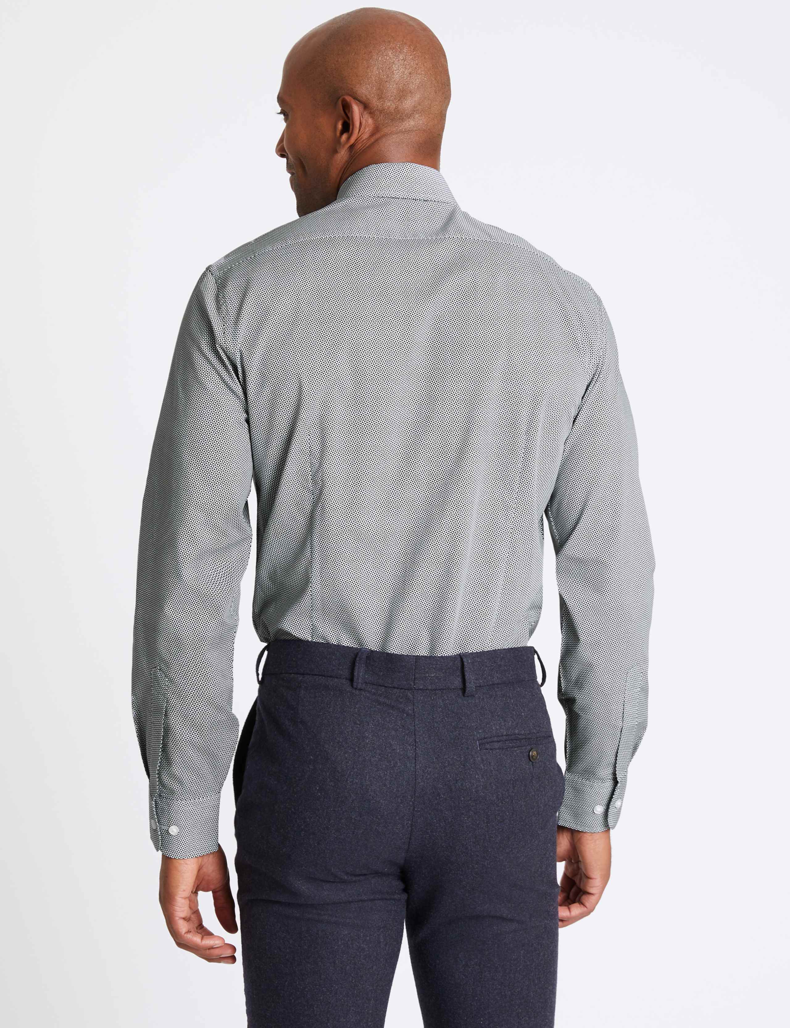 3pk Slim Fit Cotton Blend Printed Shirt 4 of 6