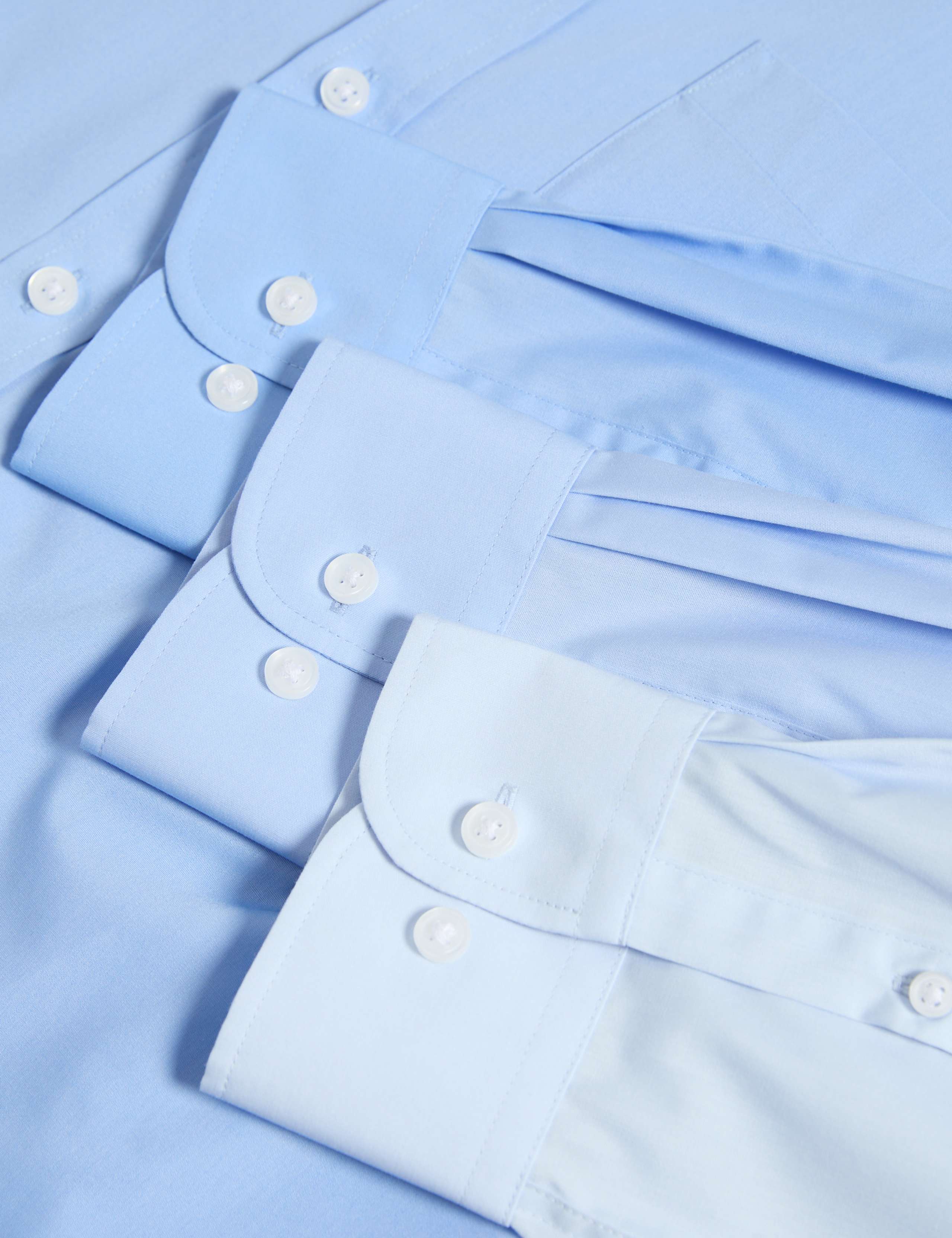 3 Pack Tailored Fit Easy Iron Long Sleeve Shirts 3 of 7