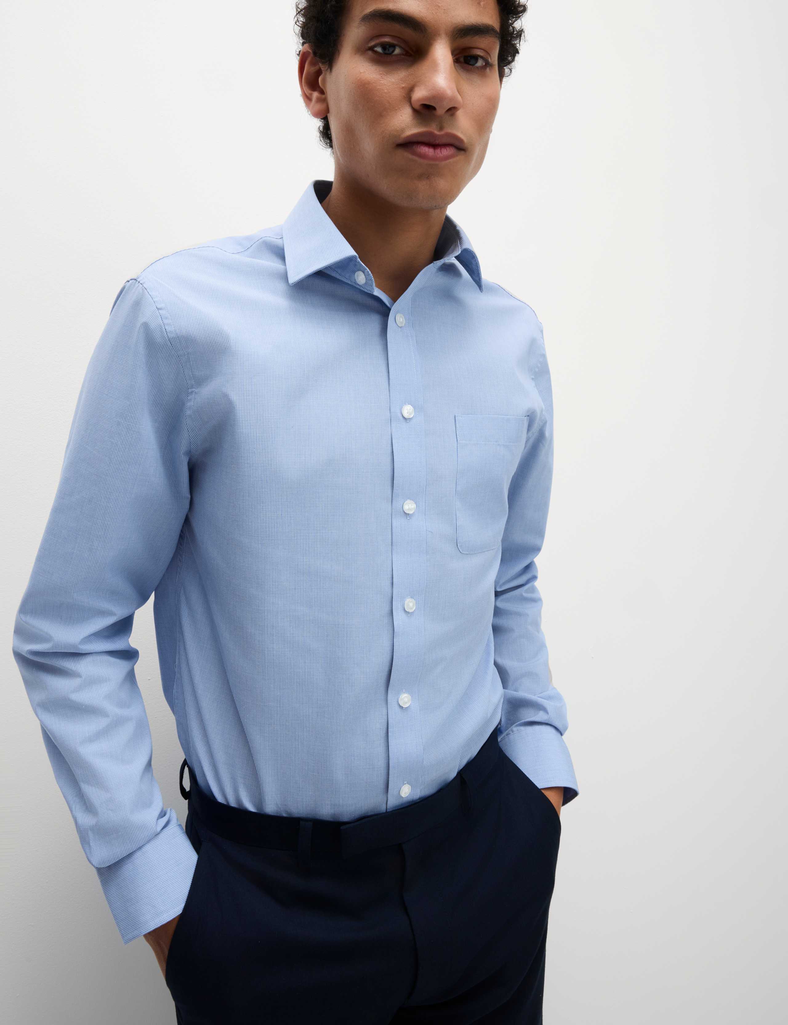 3pk Tailored Fit Easy Iron Long Sleeve Shirts 5 of 7