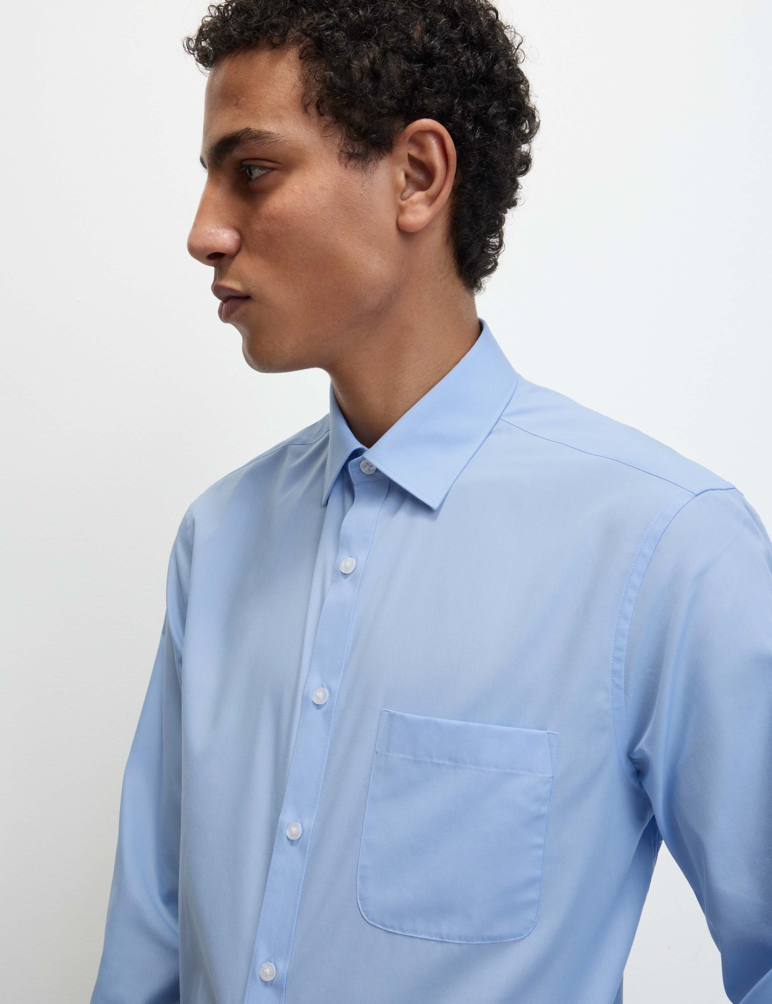 2 Pack Slim Fit Easy Iron Cotton Blend Shirts 4 of 6