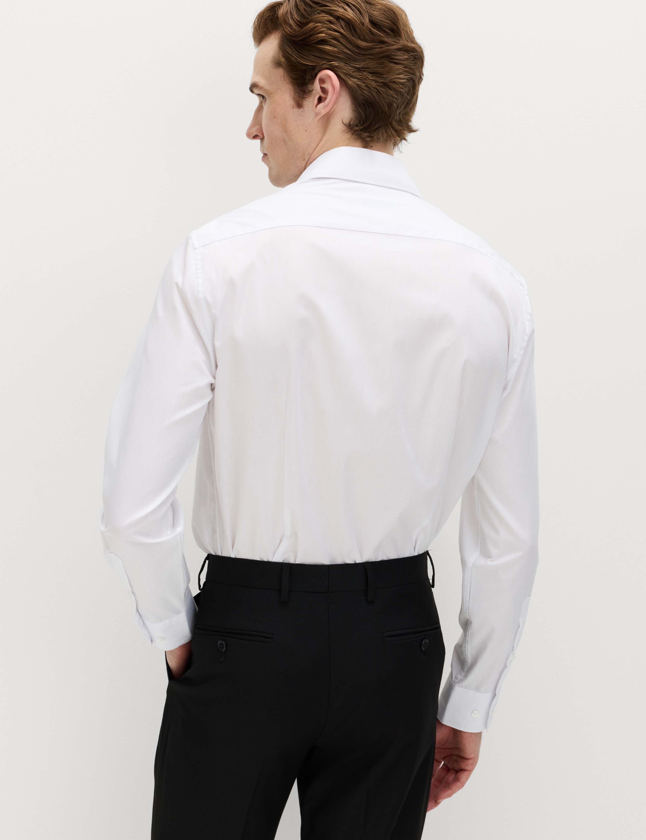 2 Pack Slim Fit Easy Iron Cotton Blend Shirts 4 of 7