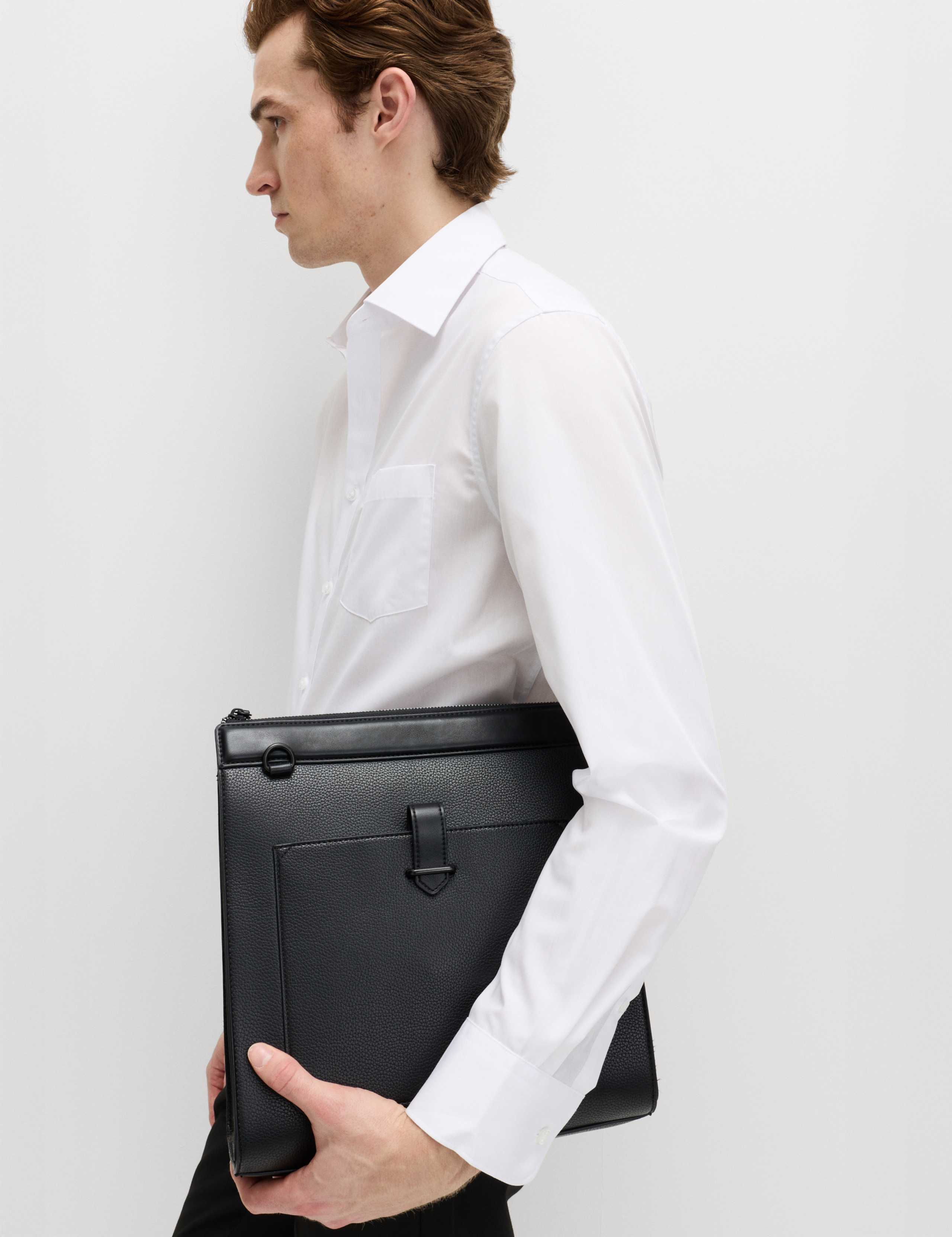 2 Pack Slim Fit Easy Iron Cotton Blend Shirts 5 of 7