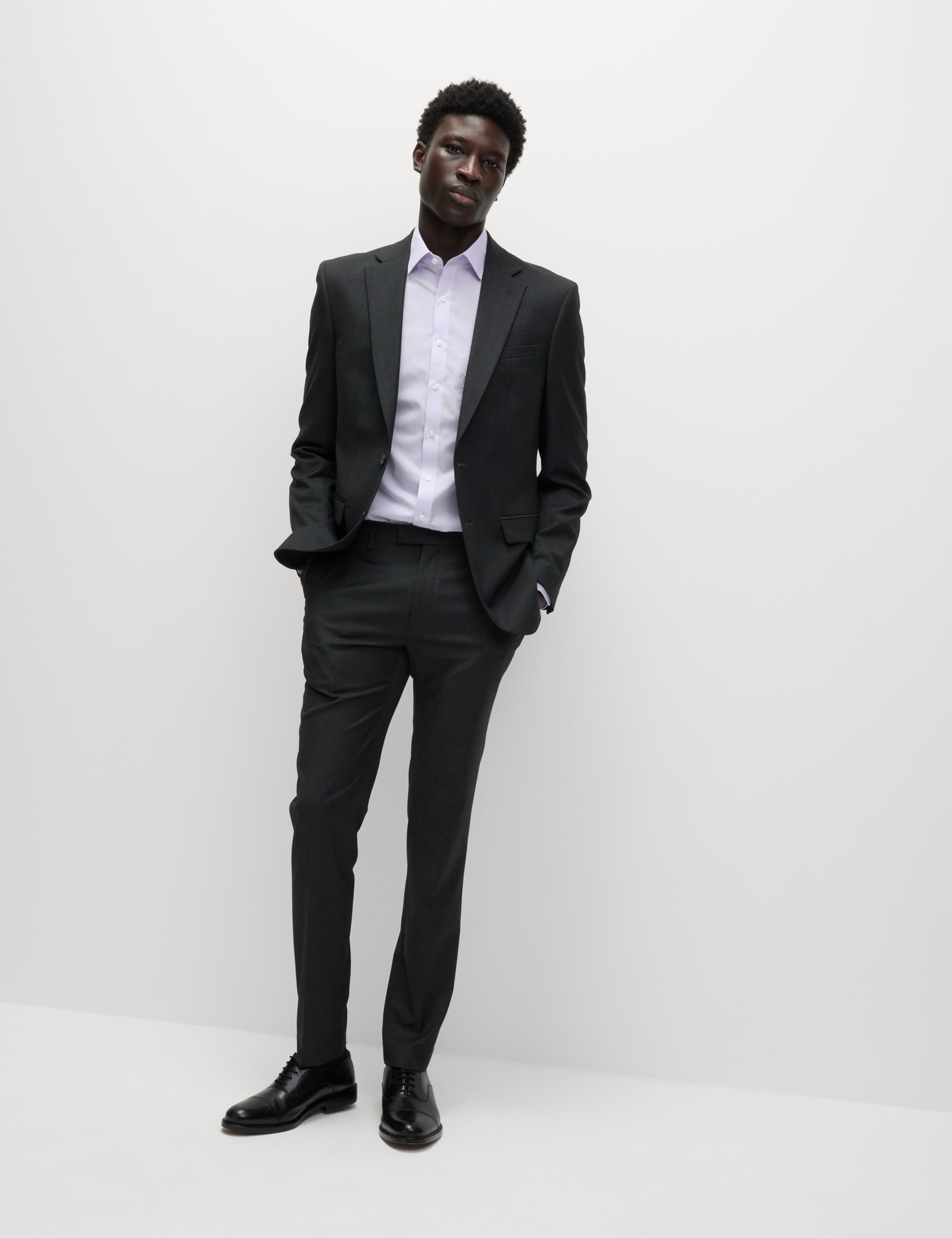 3 Pack Slim Fit Easy Iron Cotton Blend Shirts 3 of 4