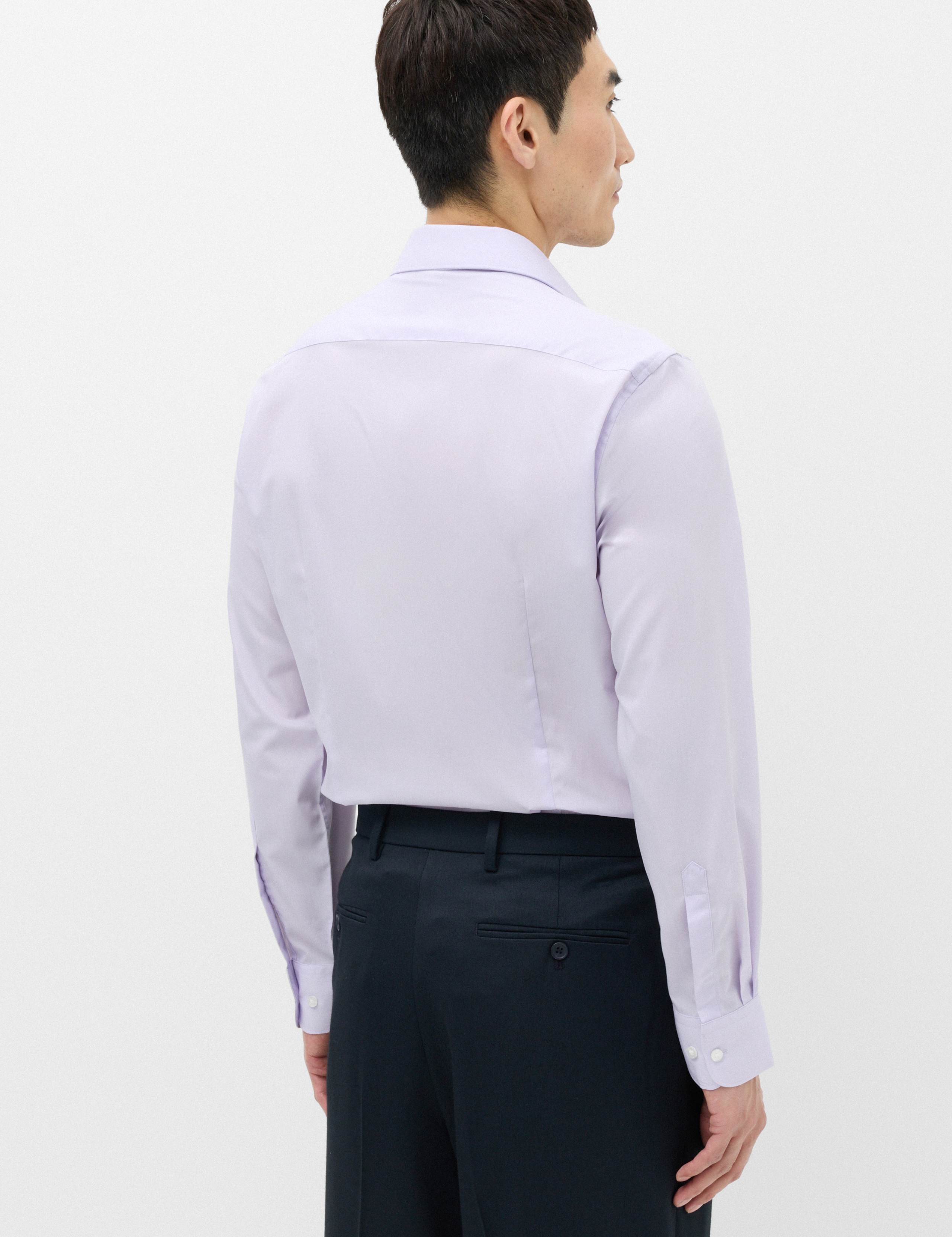 3 Pack Slim Fit Easy Iron Cotton Blend Pocket Shirts 5 of 6