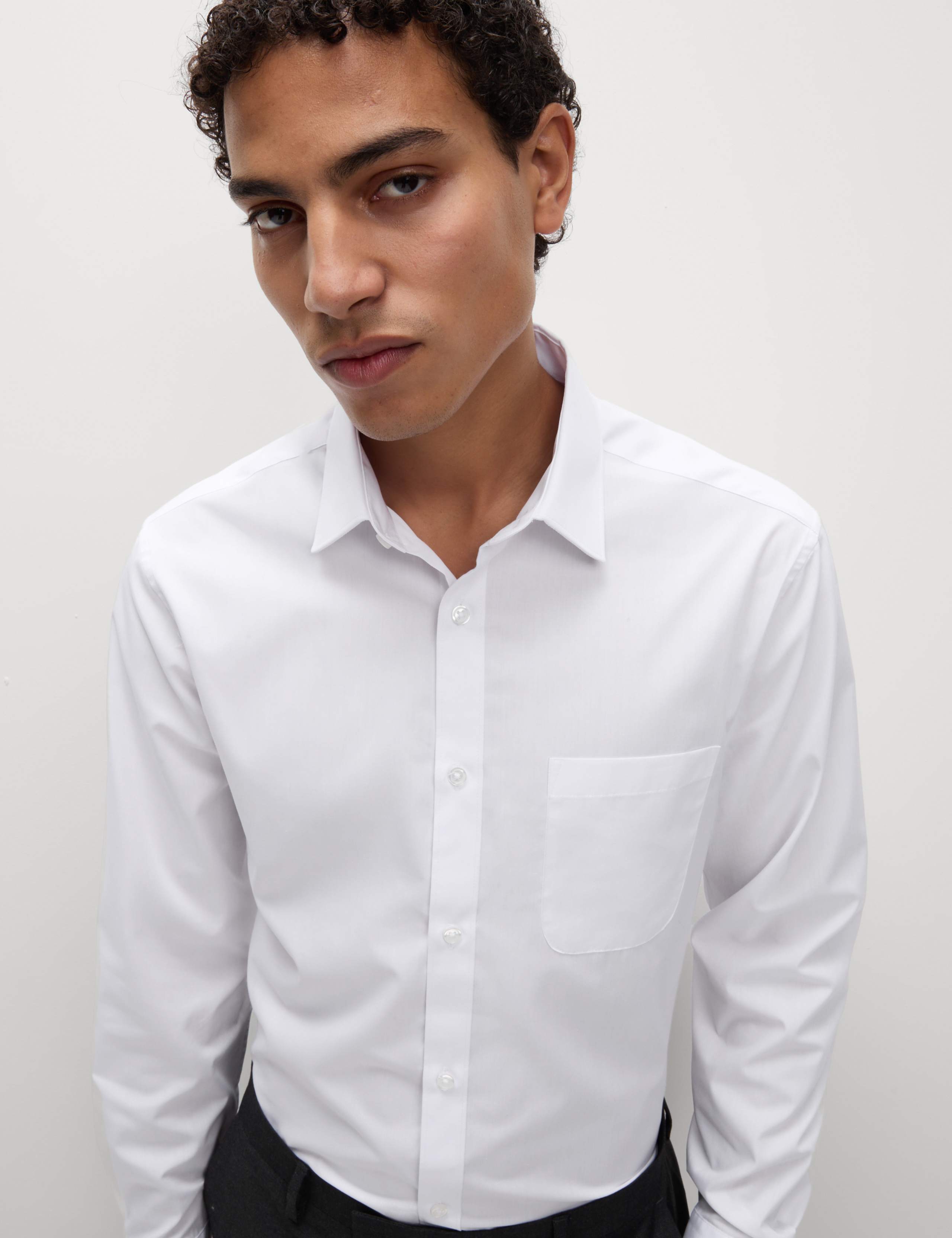 5 Pack Slim Fit Easy Iron Long Sleeve Shirts 2 of 5