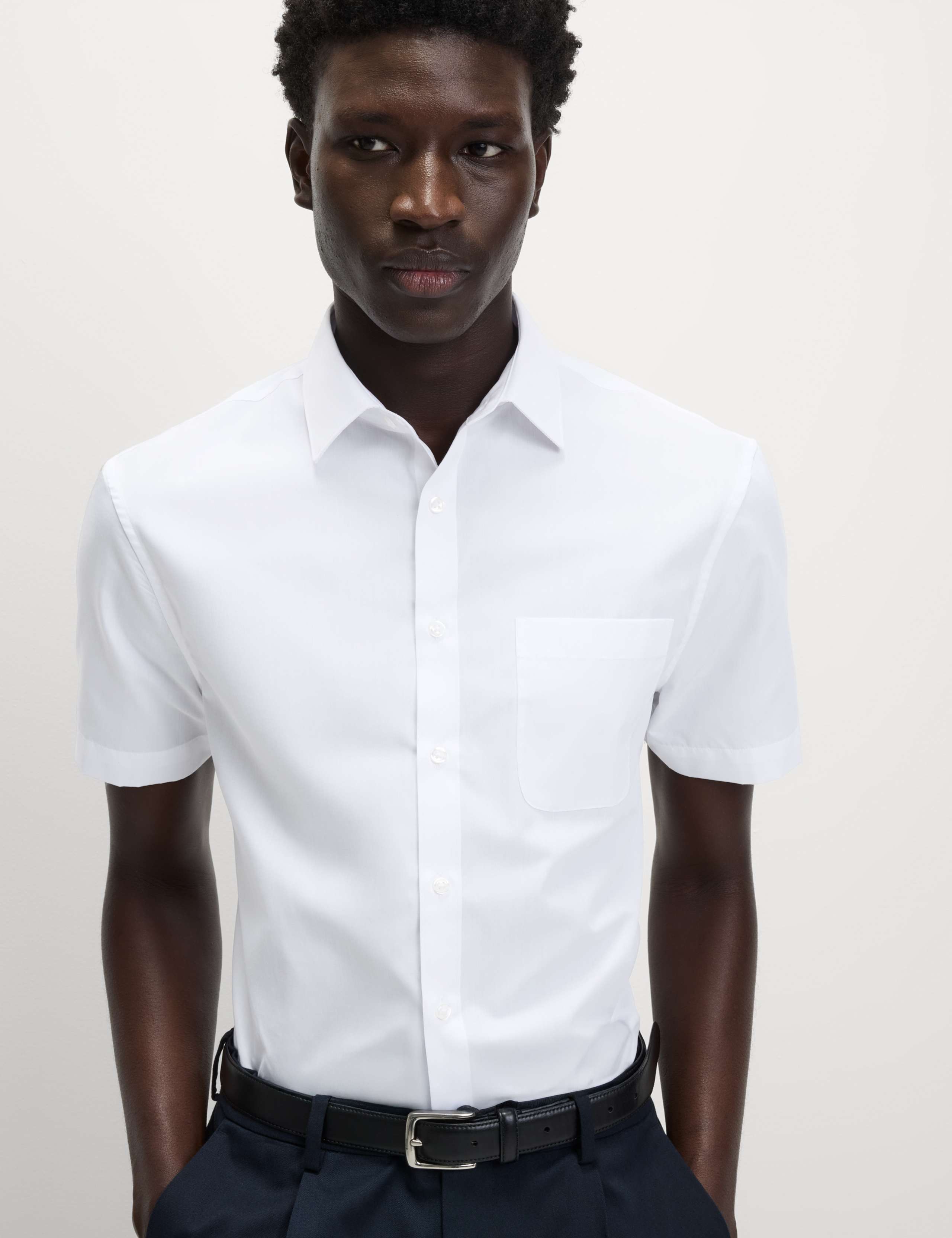 5 Pack Slim Fit Easy Iron Short Sleeve Shirts 4 of 5