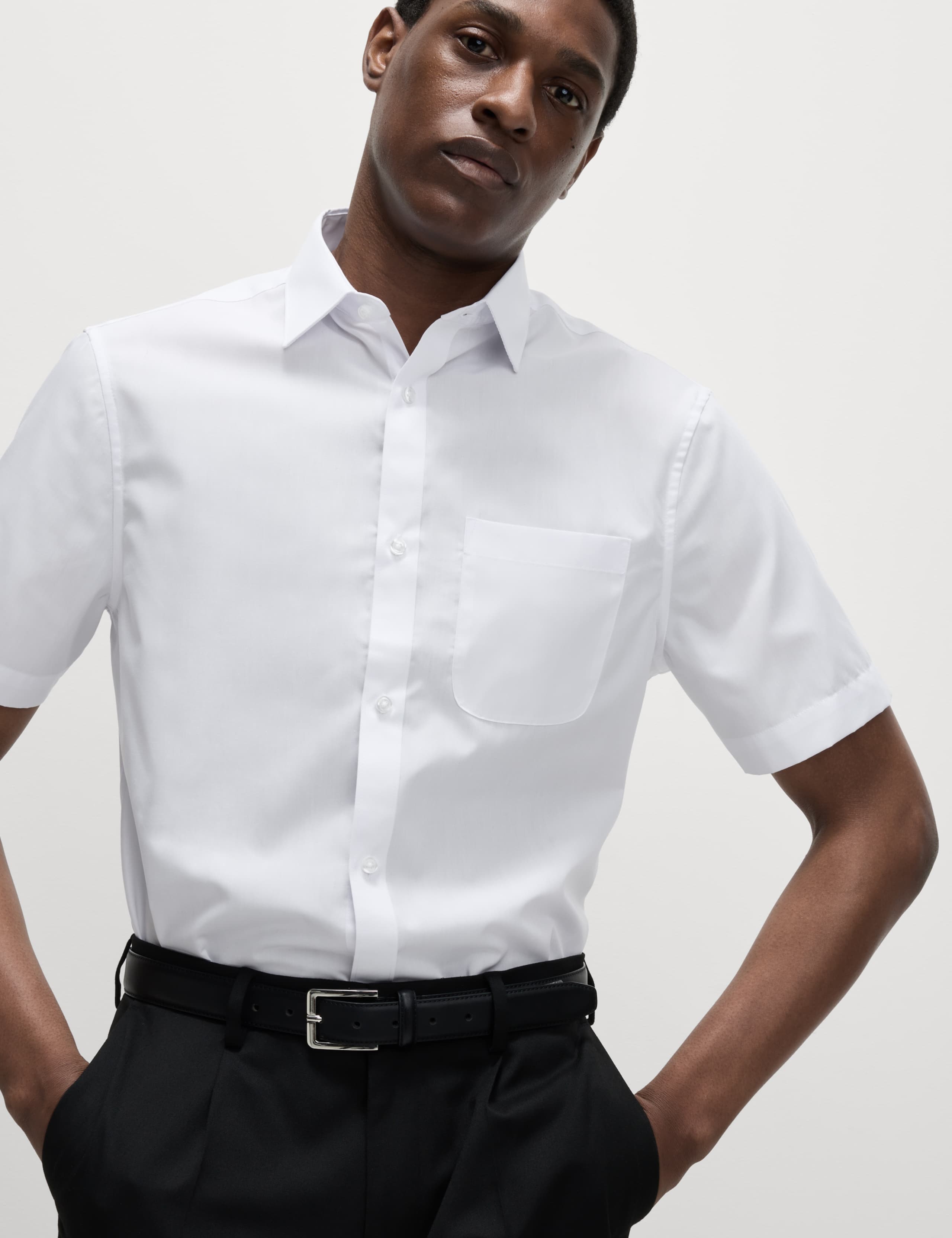 5pk Regular Fit Easy Iron Short Sleeve Shirts 2 of 5