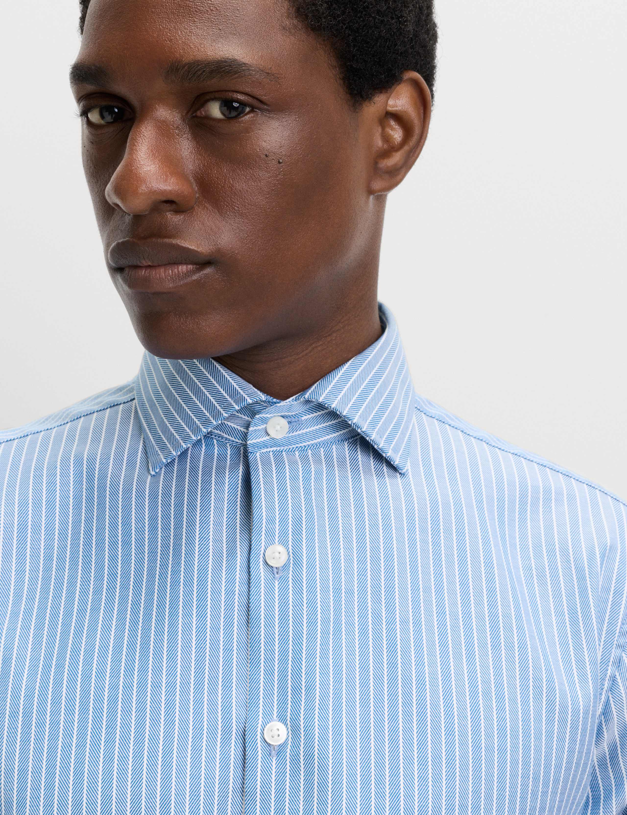 Regular Fit Pure Cotton Striped Luxury Shirt 1 of 7