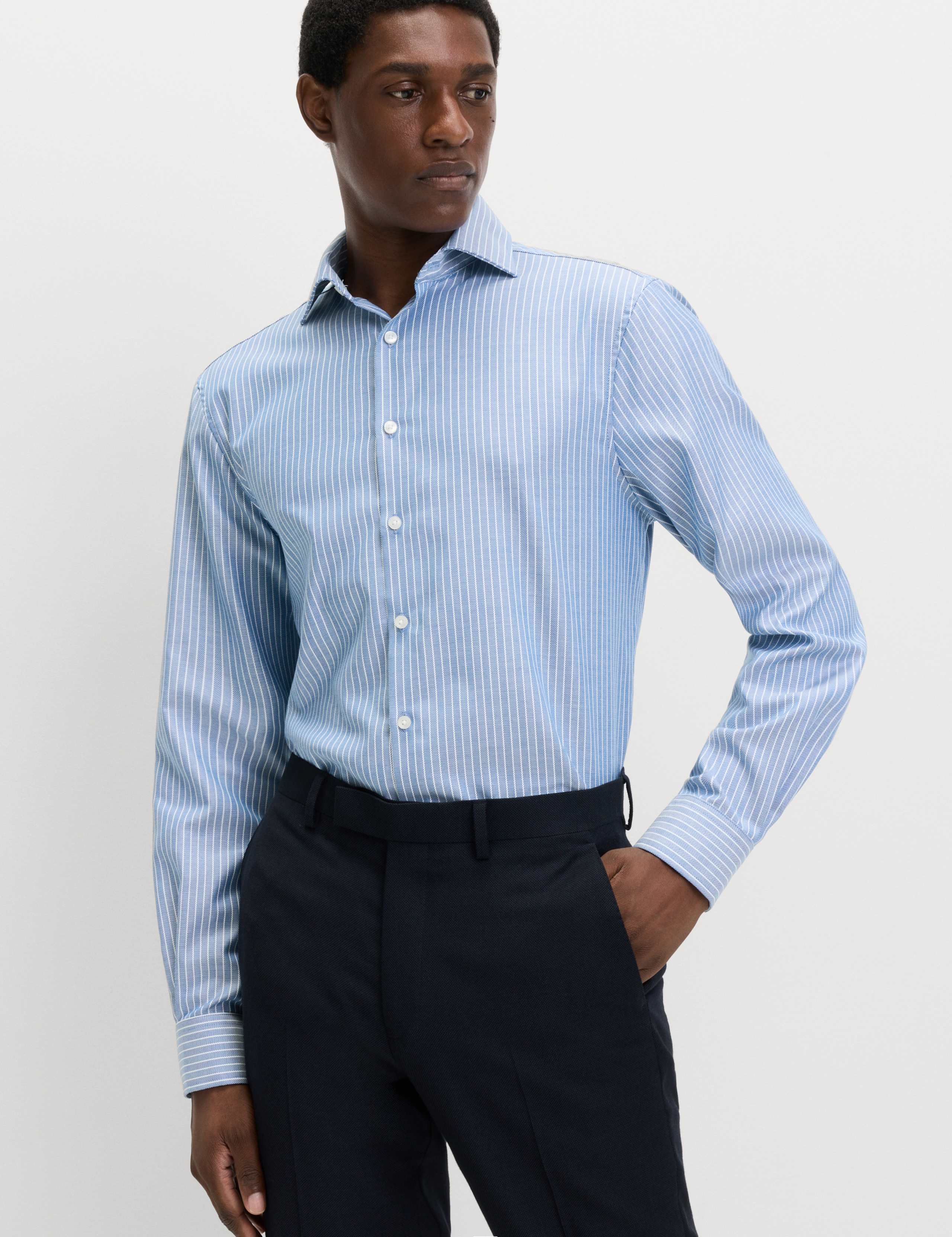 Regular Fit Pure Cotton Striped Luxury Shirt 3 of 7