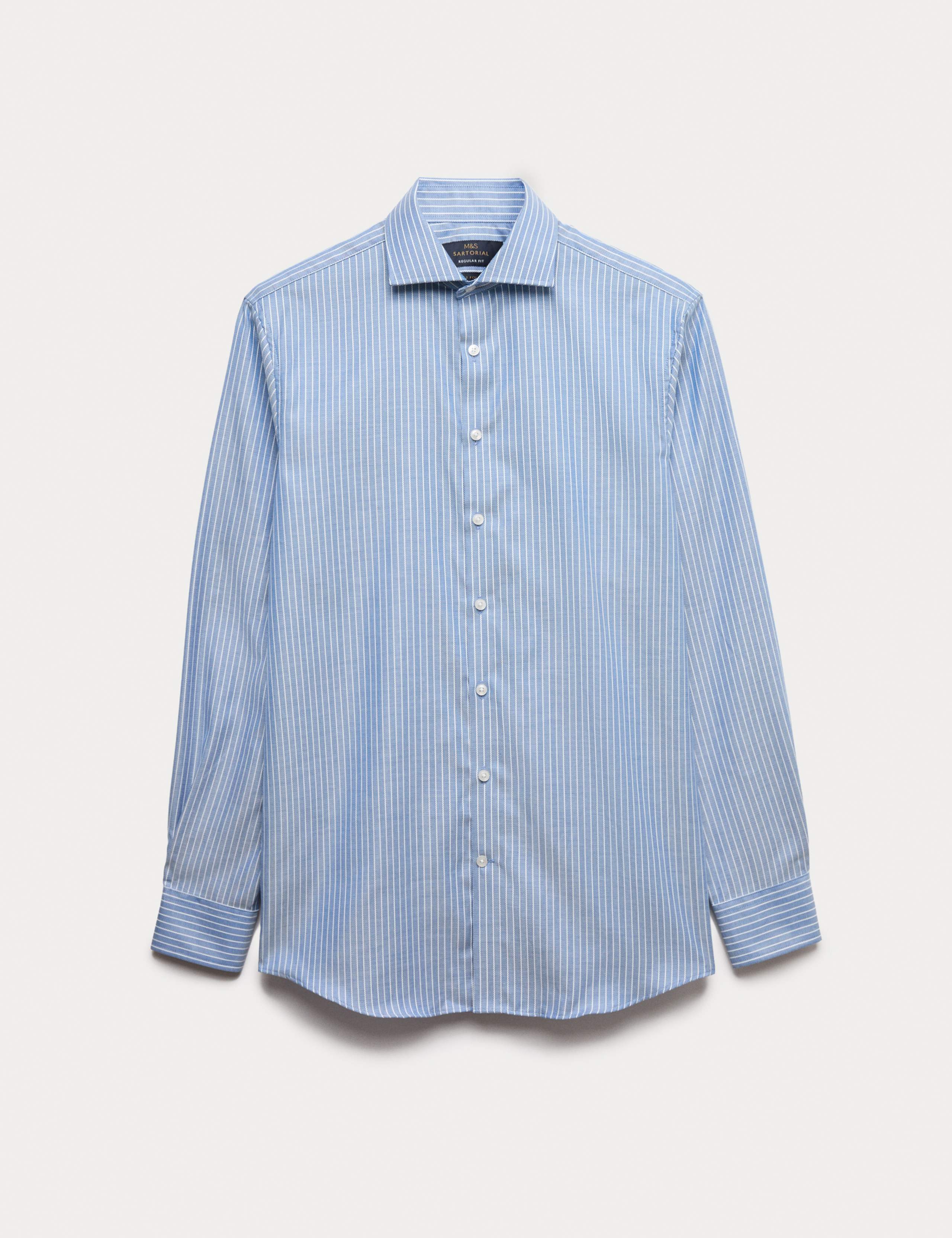 Regular Fit Pure Cotton Striped Luxury Shirt 2 of 7