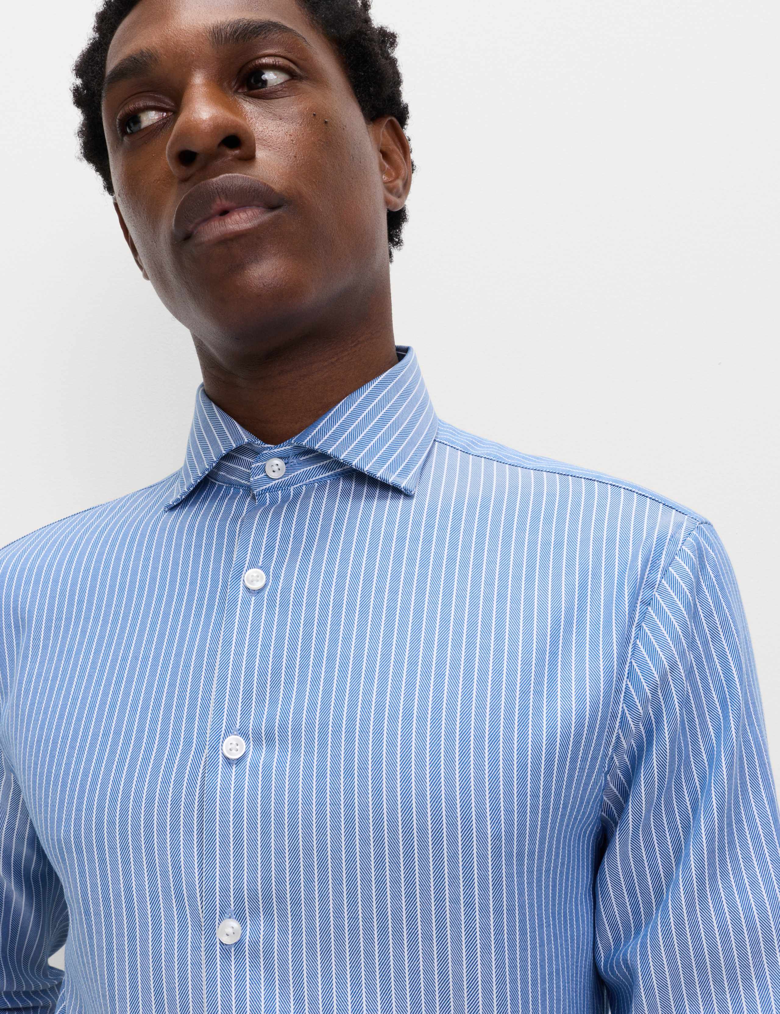 Slim Fit Pure Cotton Striped Shirt 1 of 6