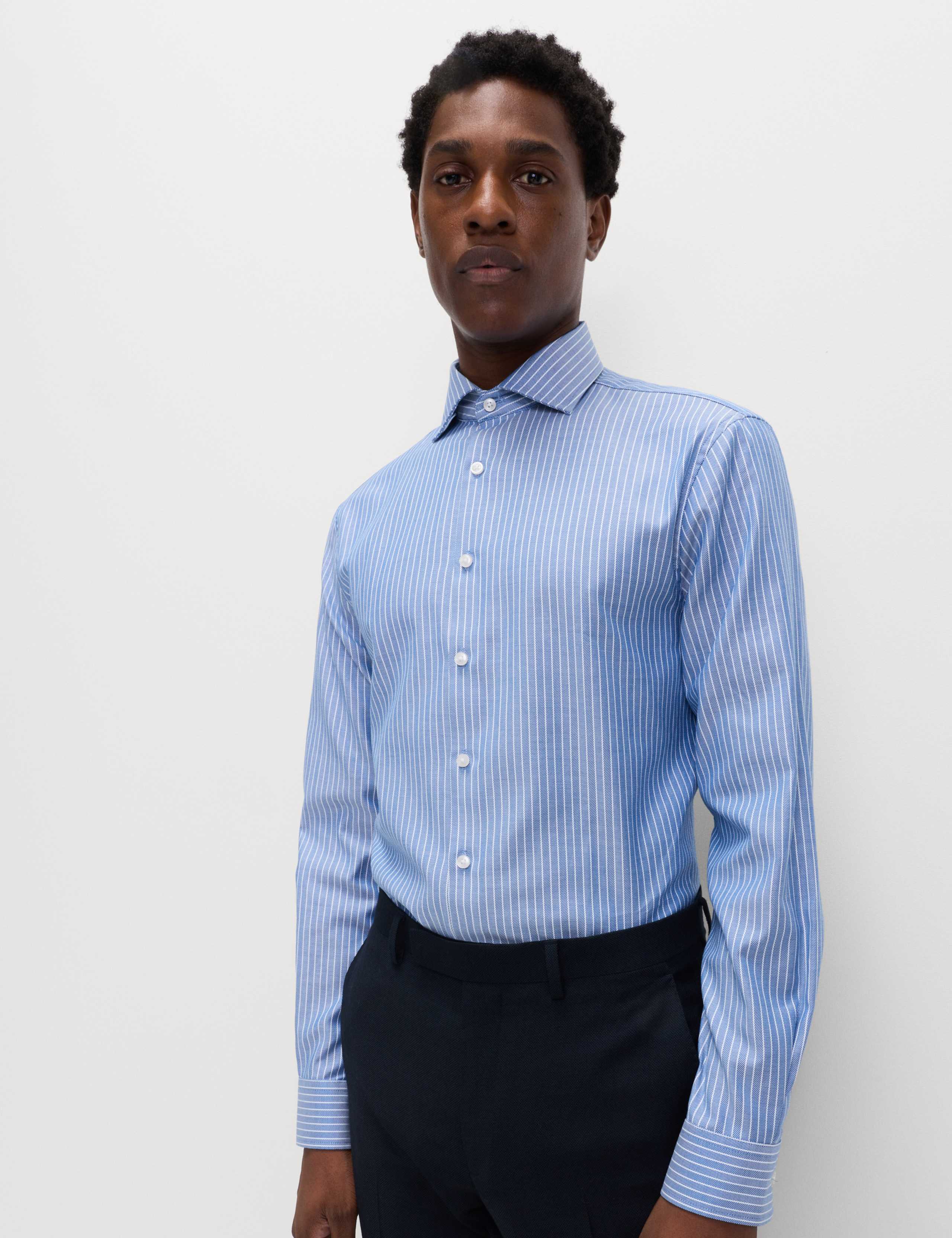 Slim Fit Pure Cotton Striped Shirt 4 of 6