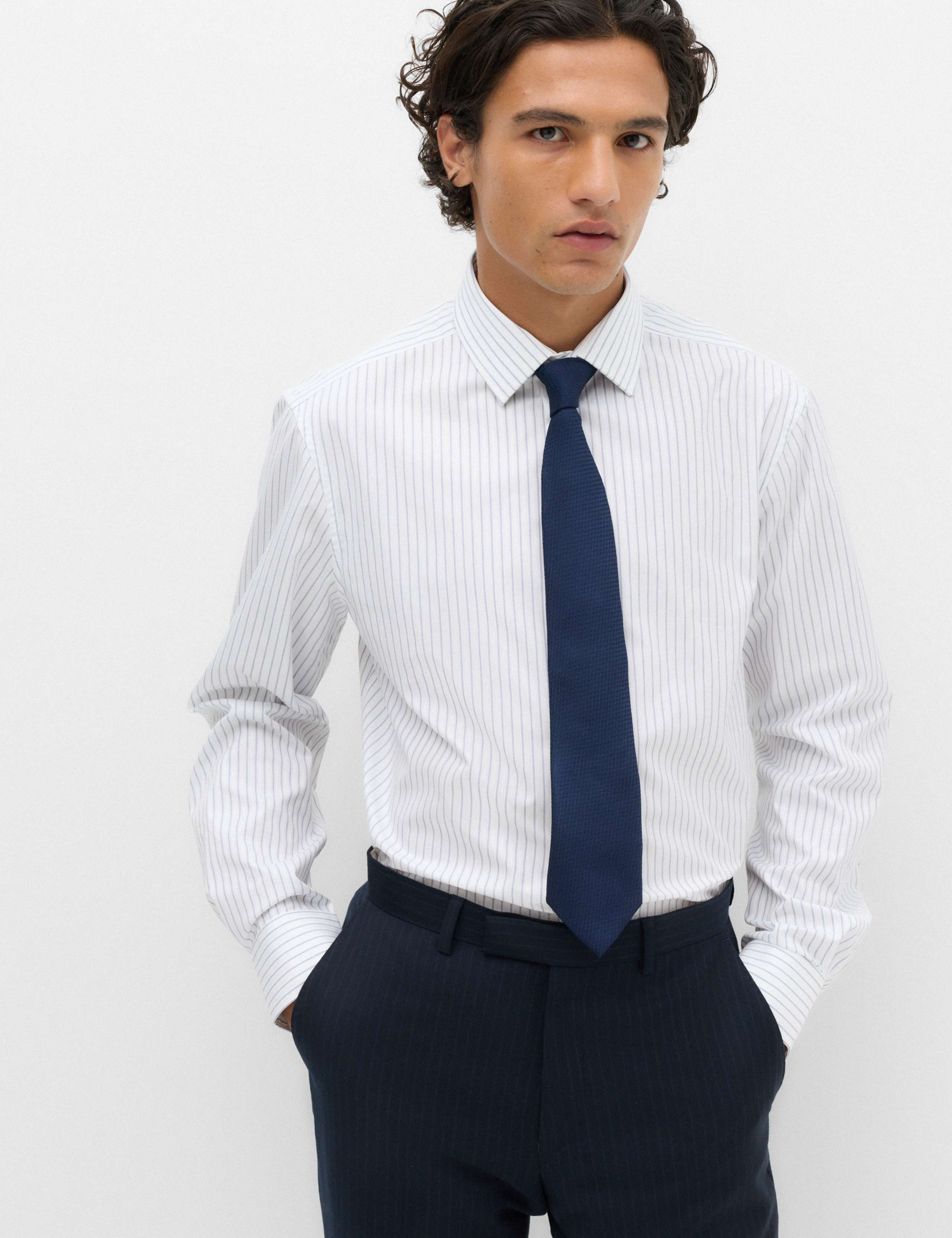 Regular Fit Luxury Cotton Striped Shirt 1 of 7
