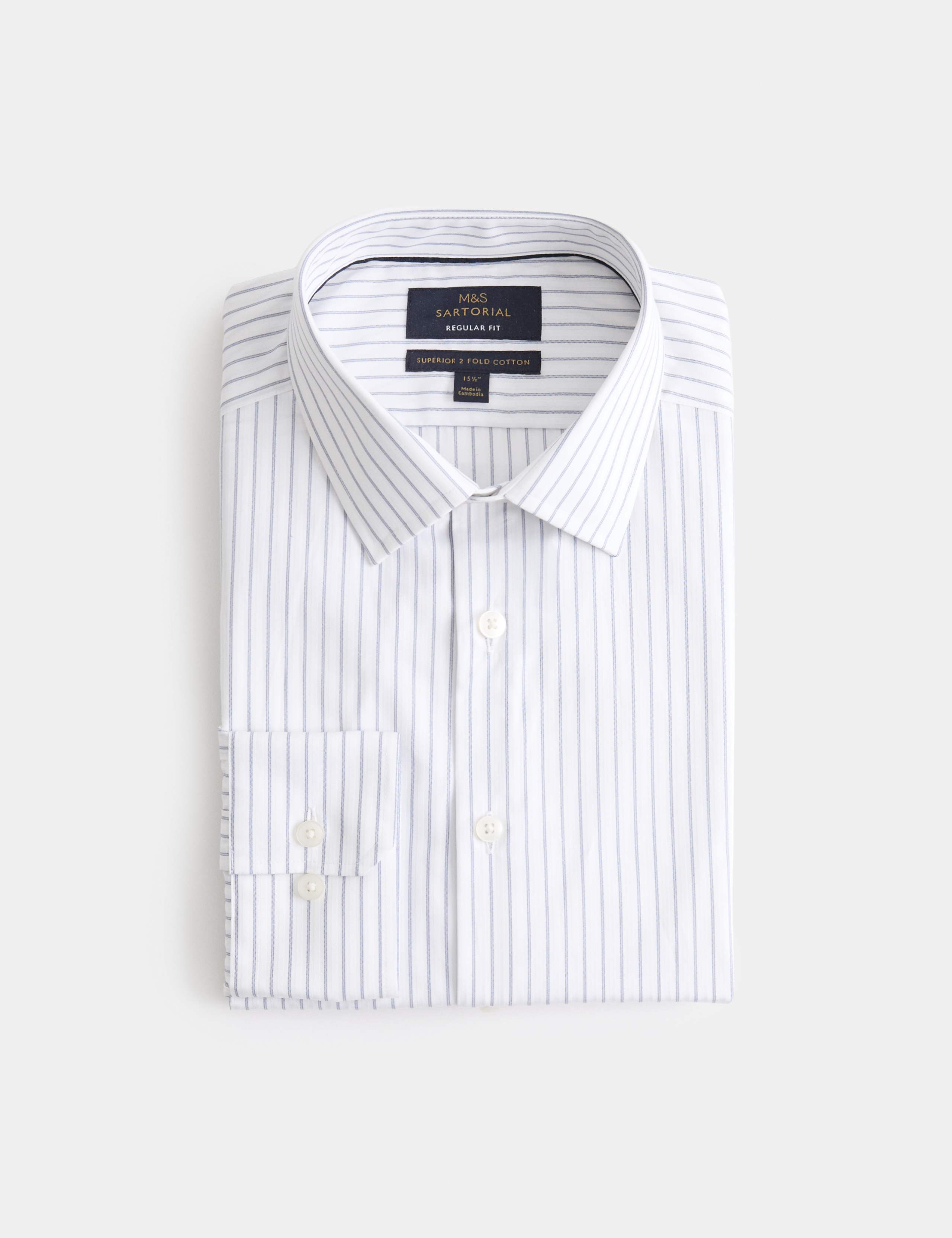 Regular Fit Luxury Cotton Striped Shirt 2 of 7