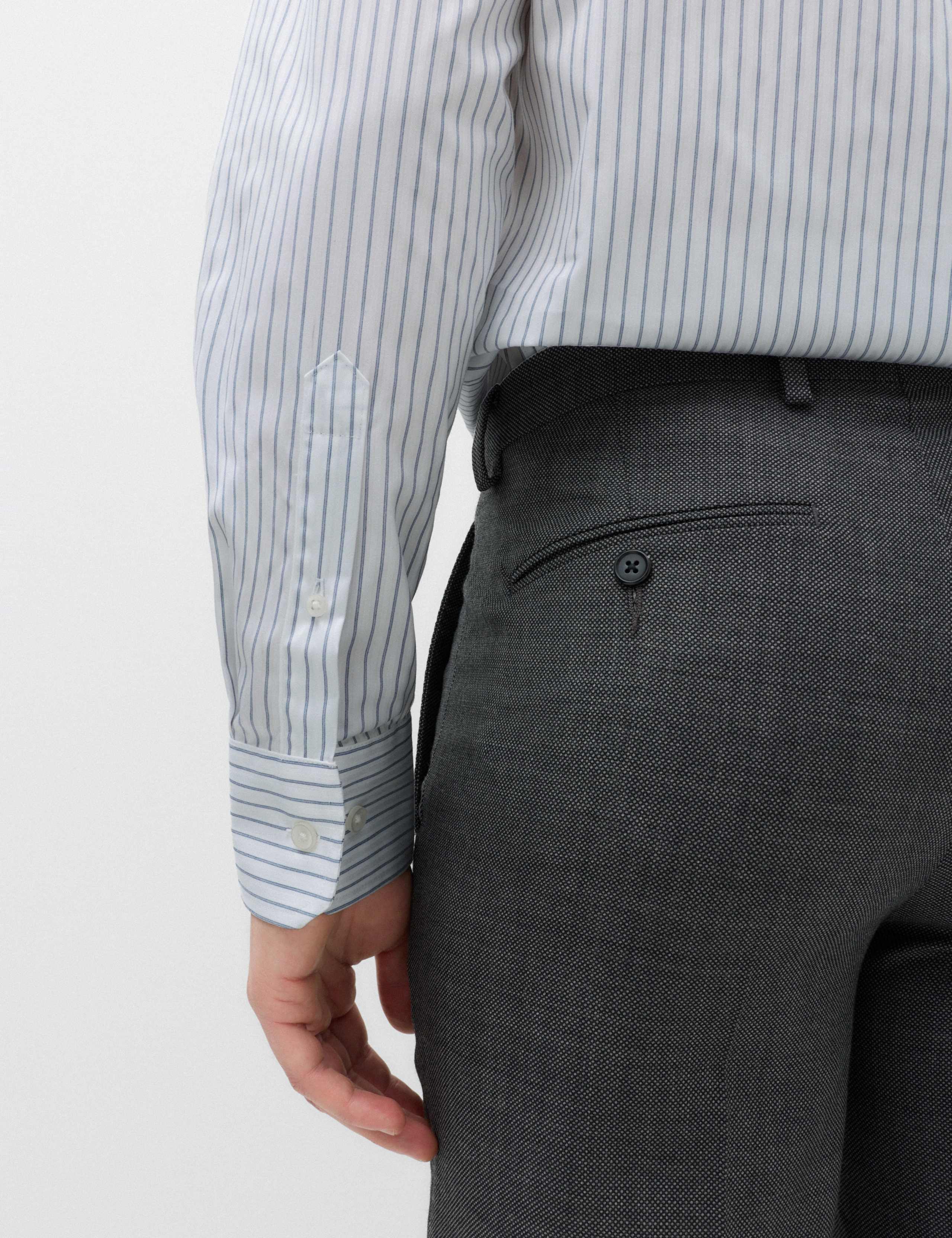 Slim Fit Pure Cotton Twill Striped Shirt 4 of 7