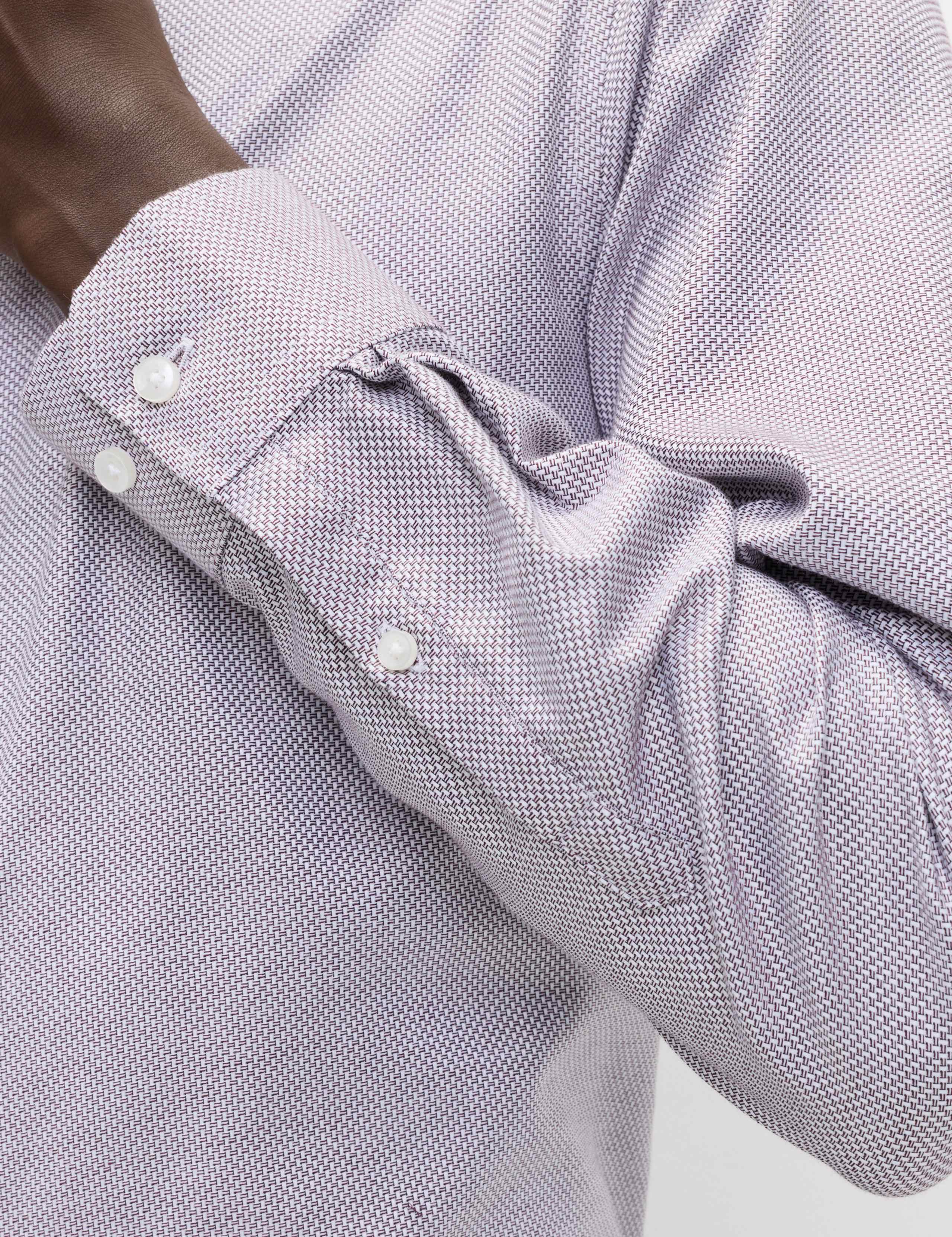 Regular Fit Luxury Pure Cotton Textured Shirt 5 of 5