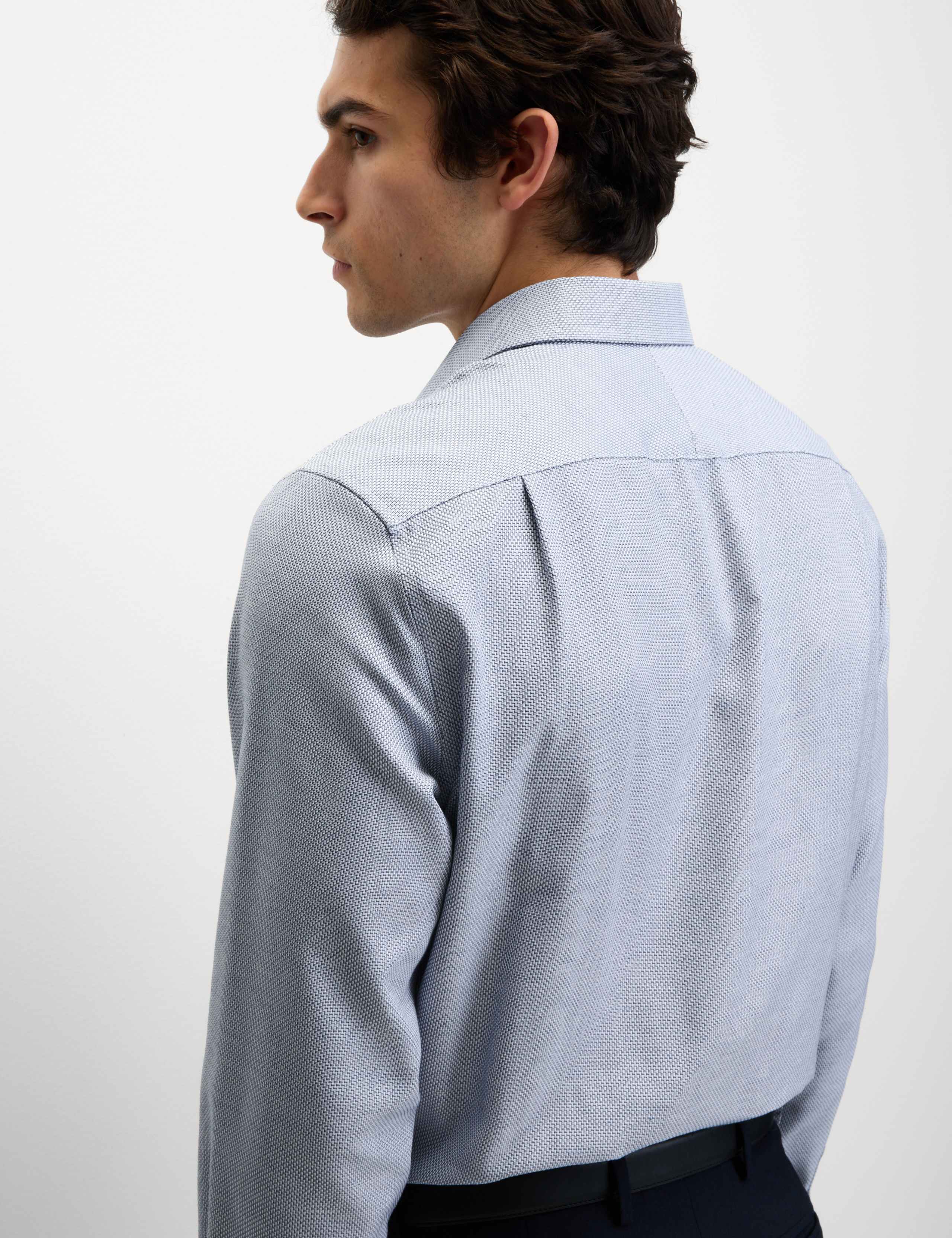 Regular Fit Luxury Pure Cotton Textured Shirt 5 of 5