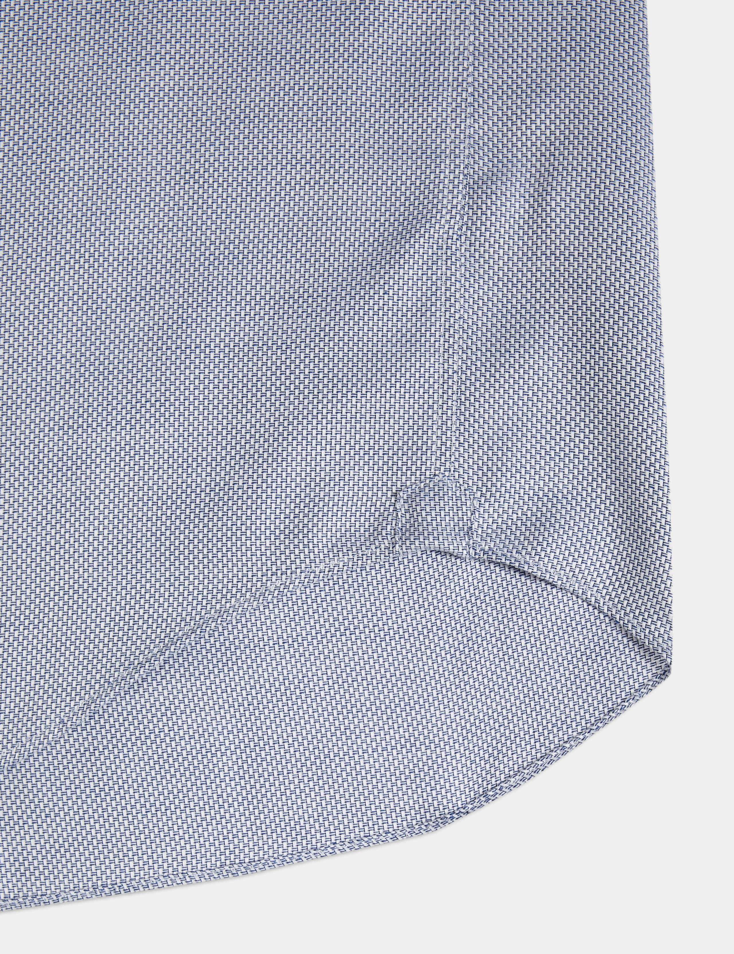 Slim Fit Luxury Pure Cotton Textured Shirt 3 of 7