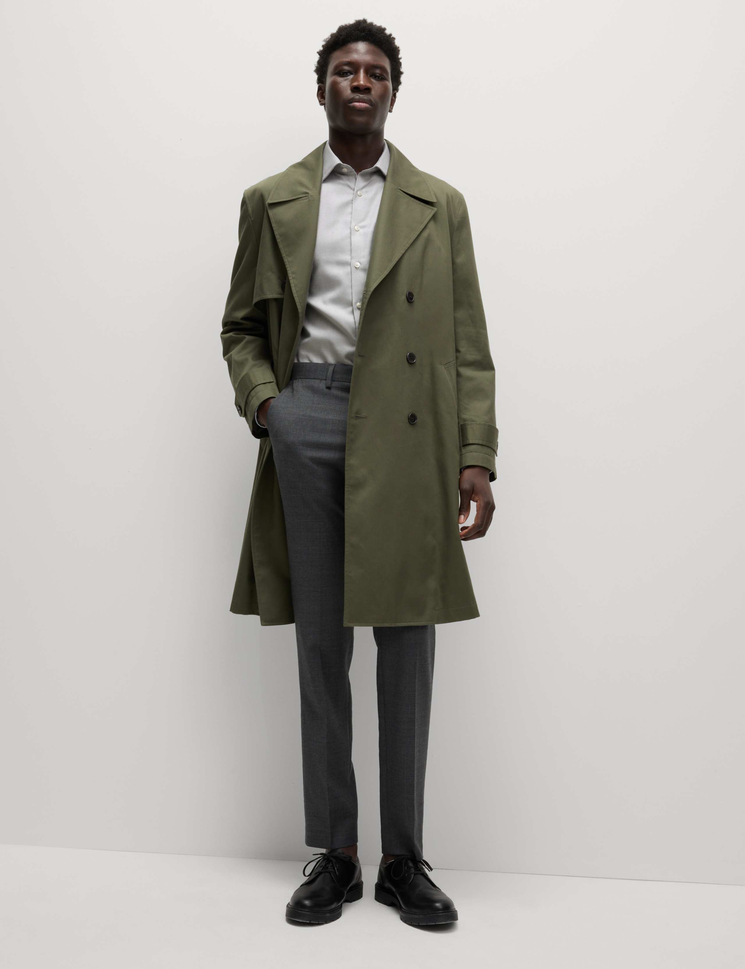 Slim Fit Luxury Pure Cotton Textured Shirt 5 of 7