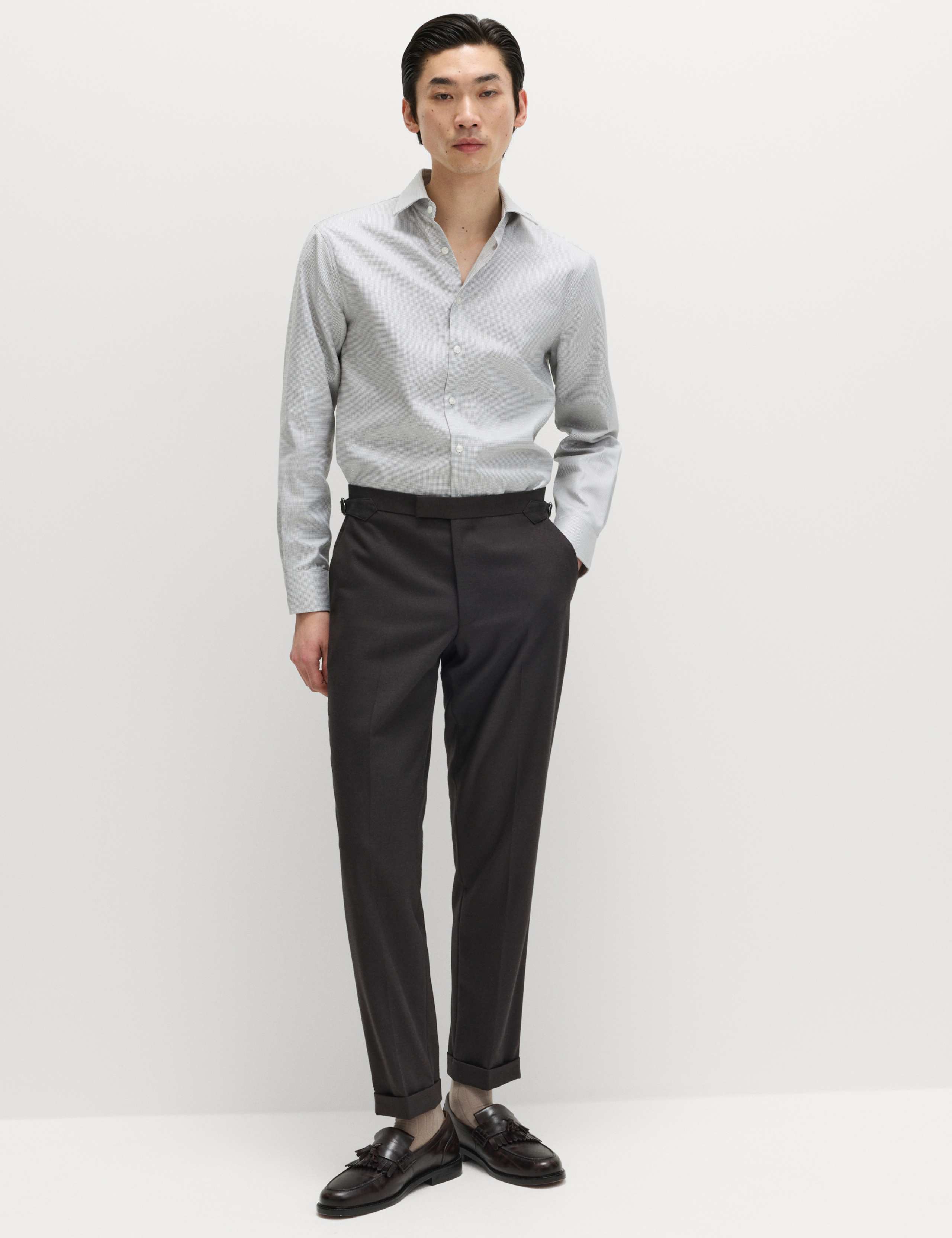 Regular Fit Pure Cotton Textured Luxury Shirt 5 of 6