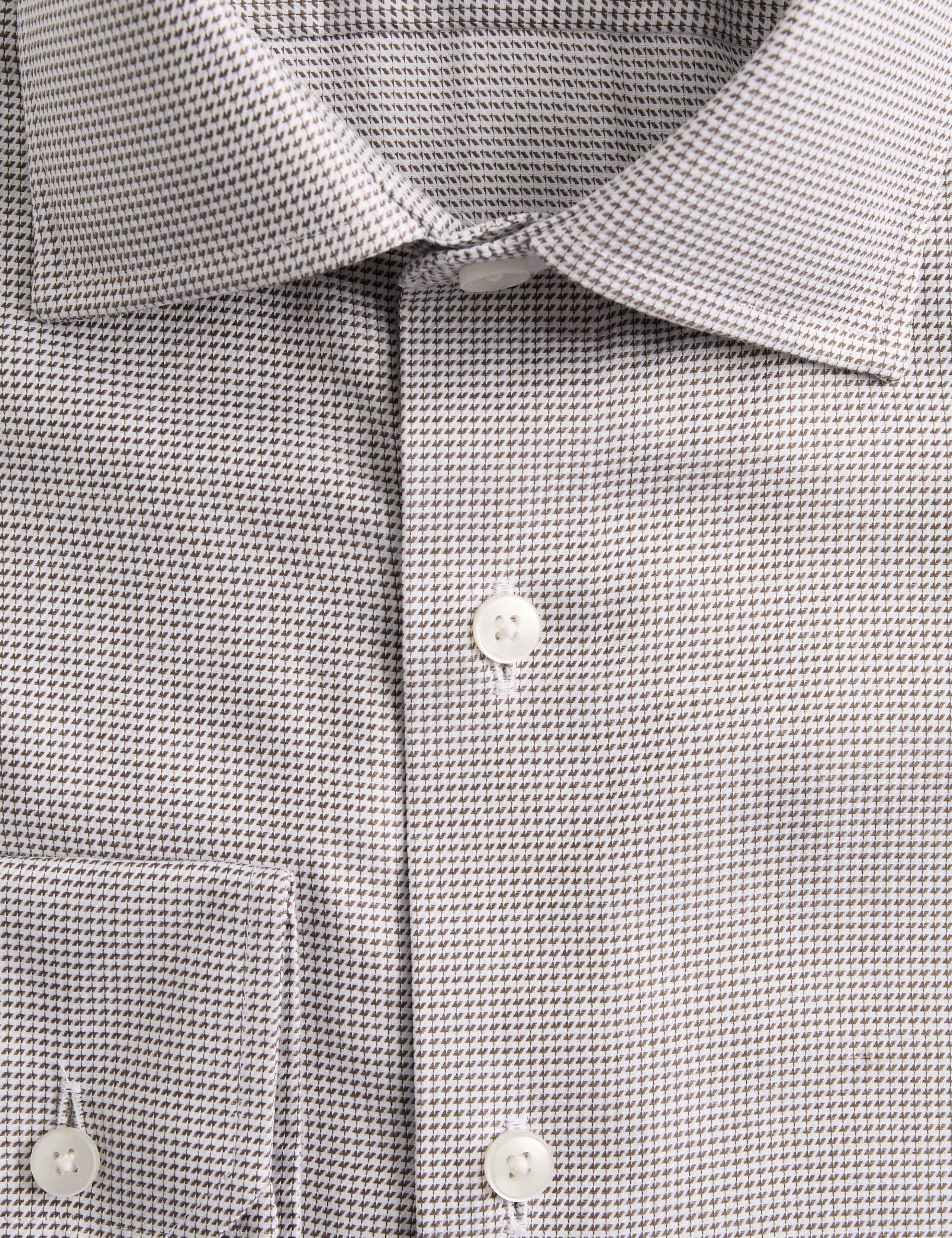 Luxury Cotton Easy Iron Slim Fit Textured Shirt 2 of 2