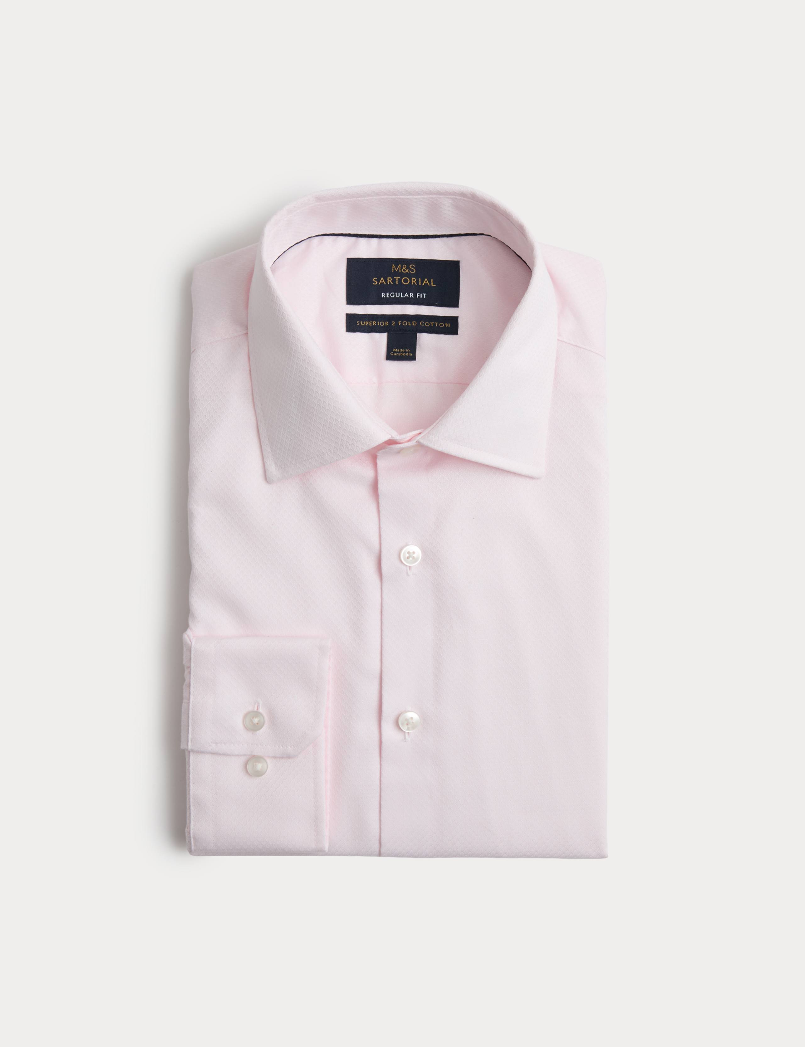 Regular Fit Luxury Pure Cotton Textured Shirt 1 of 2