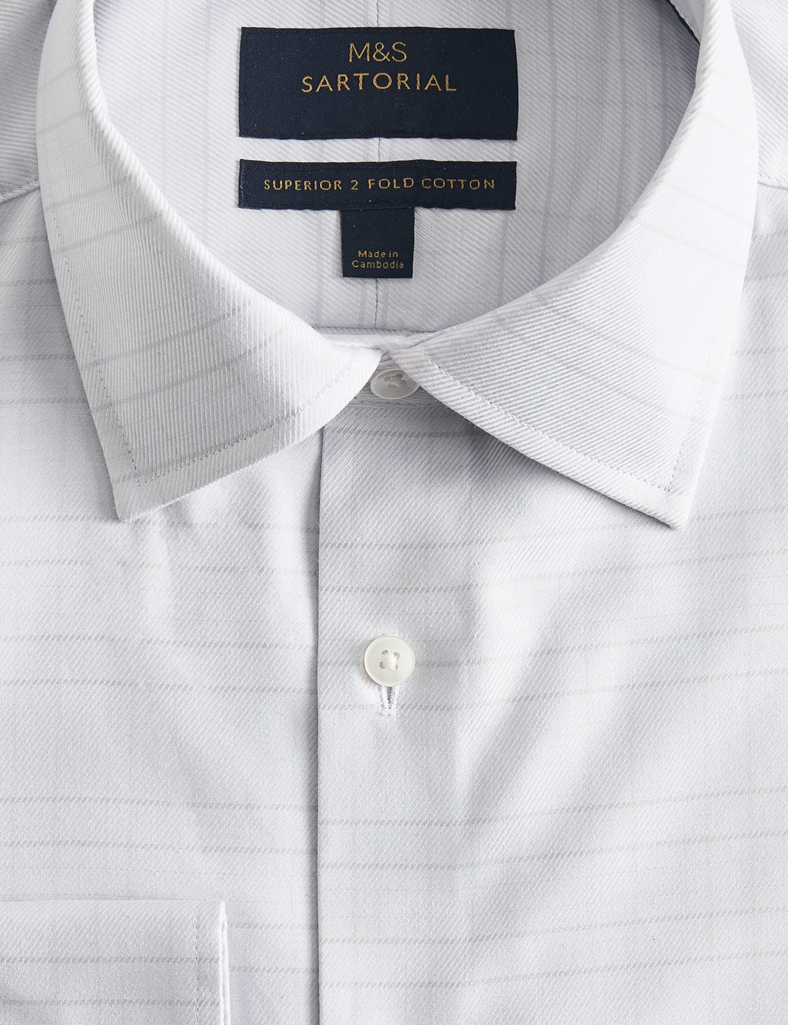 Regular Fit Luxury Pure Cotton Check Shirt 7 of 7