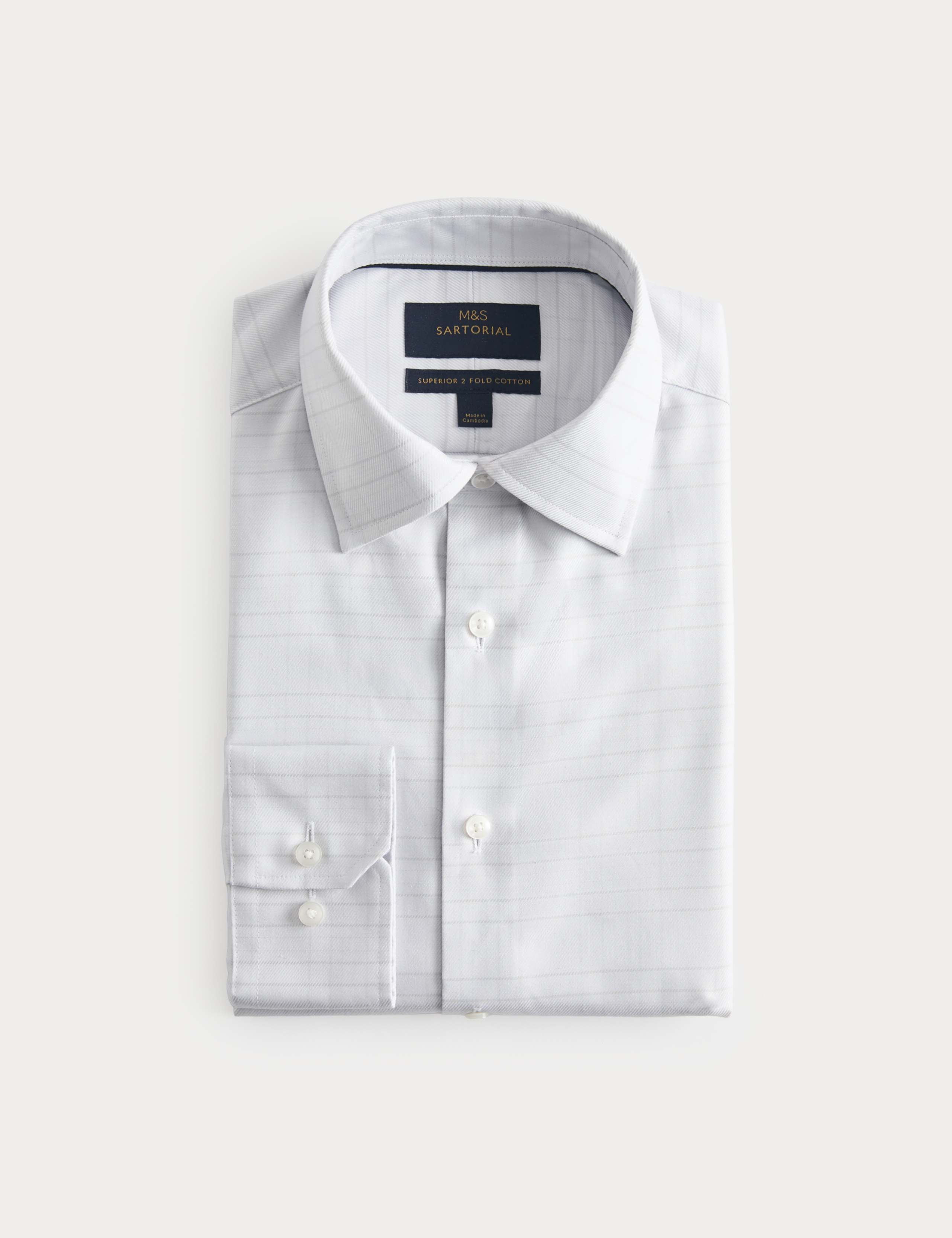 Regular Fit Luxury Pure Cotton Check Shirt 2 of 7