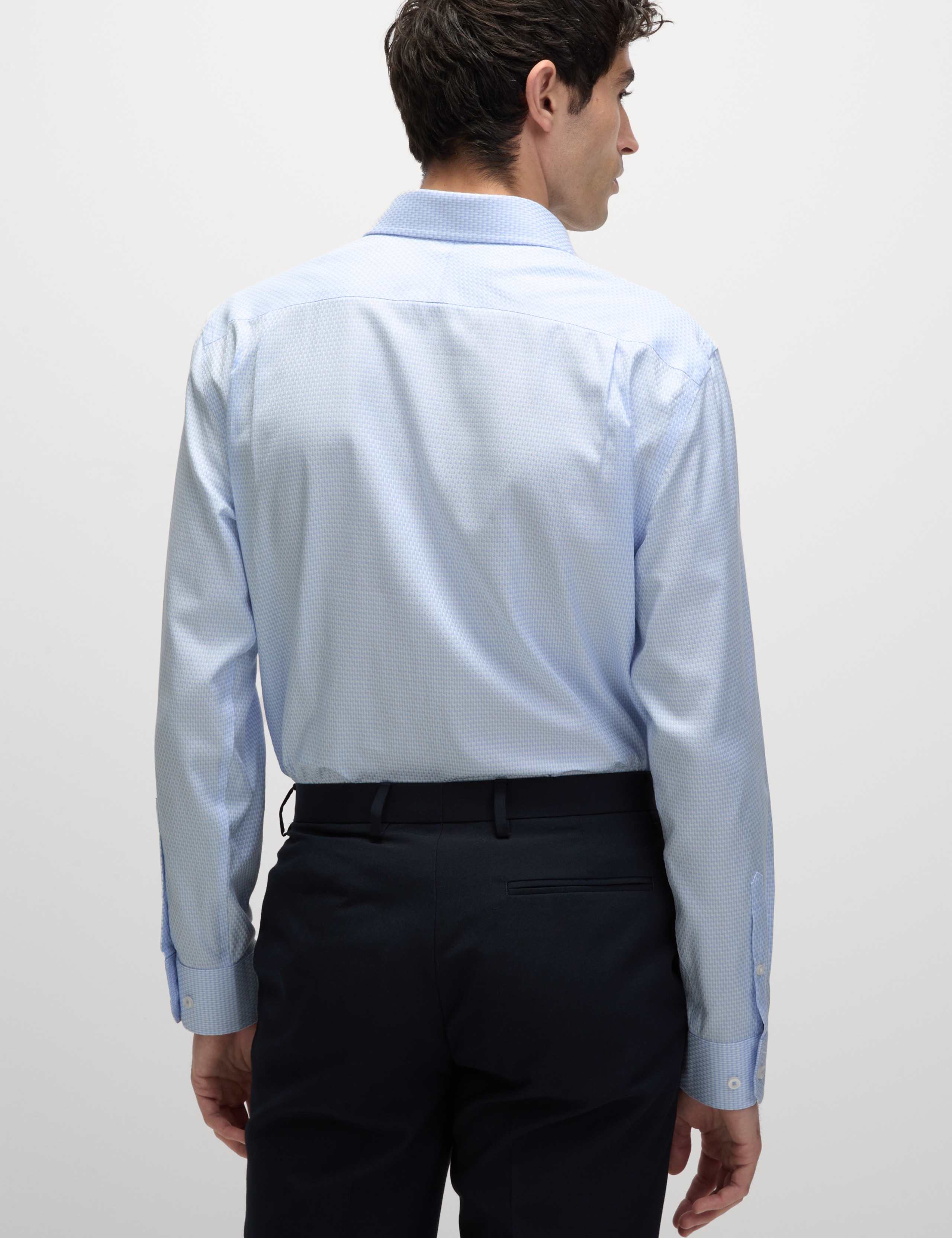 Regular Fit Luxury Pure Cotton Textured Shirt 5 of 6