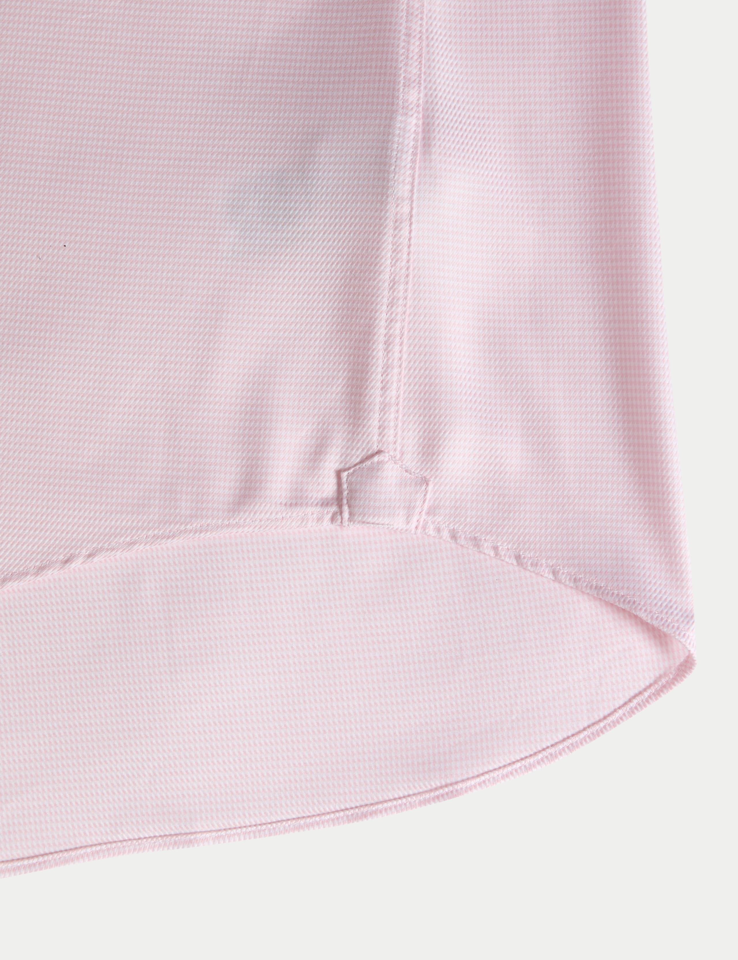 Tailored Fit Luxury Pure Cotton Textured Shirt 3 of 7