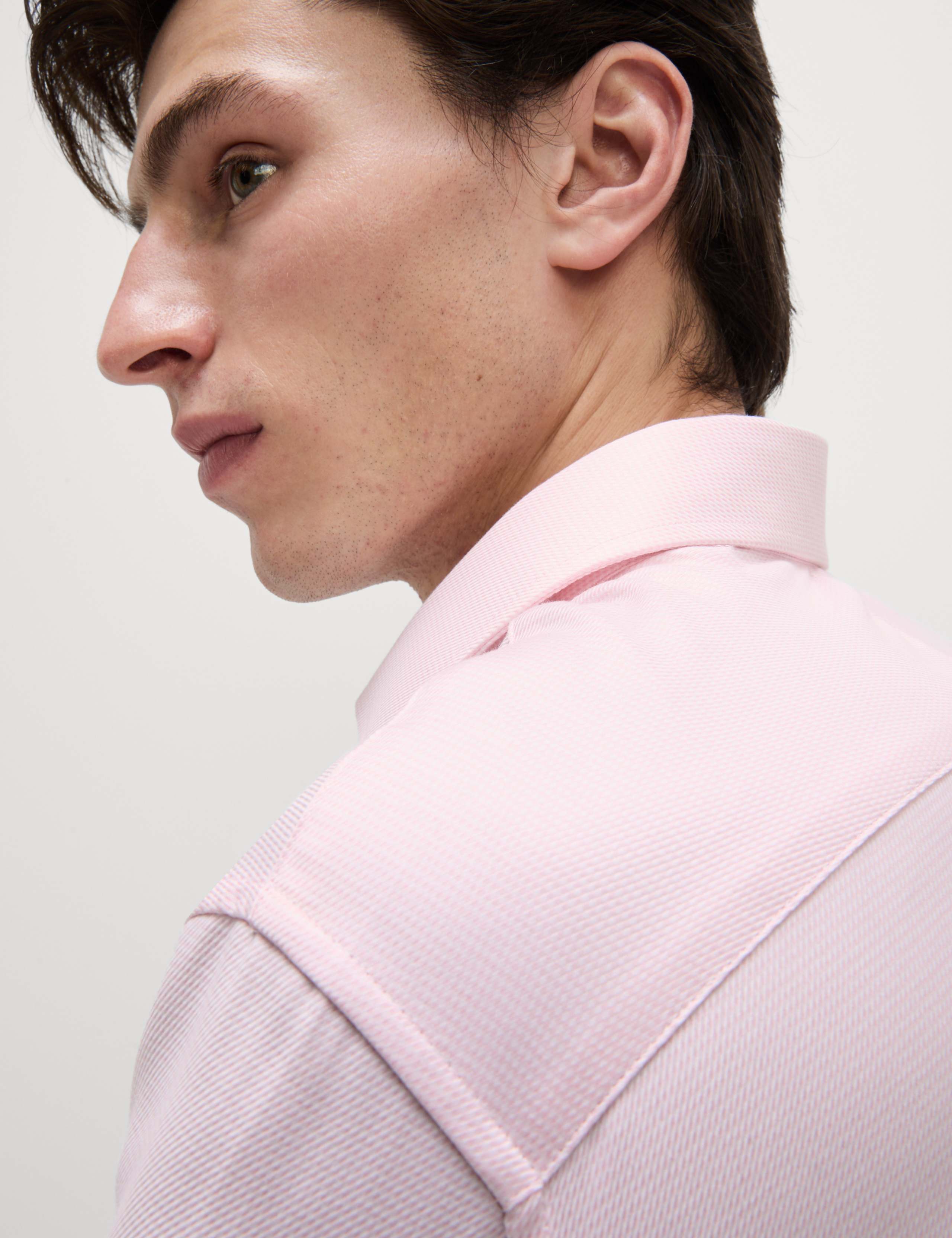 Tailored Fit Luxury Pure Cotton Textured Shirt 4 of 7