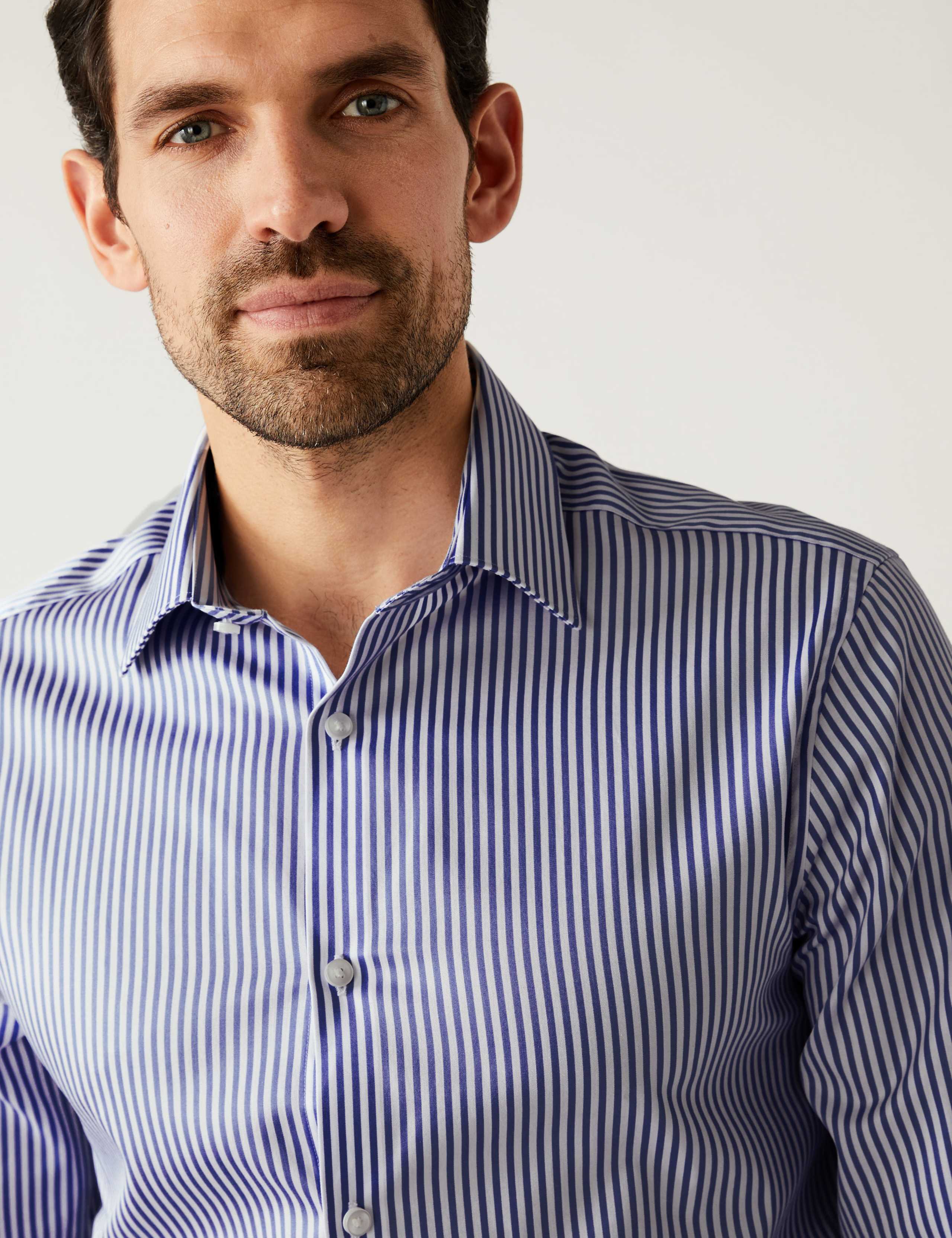 Slim Fit Pure Cotton Striped Shirt 4 of 10