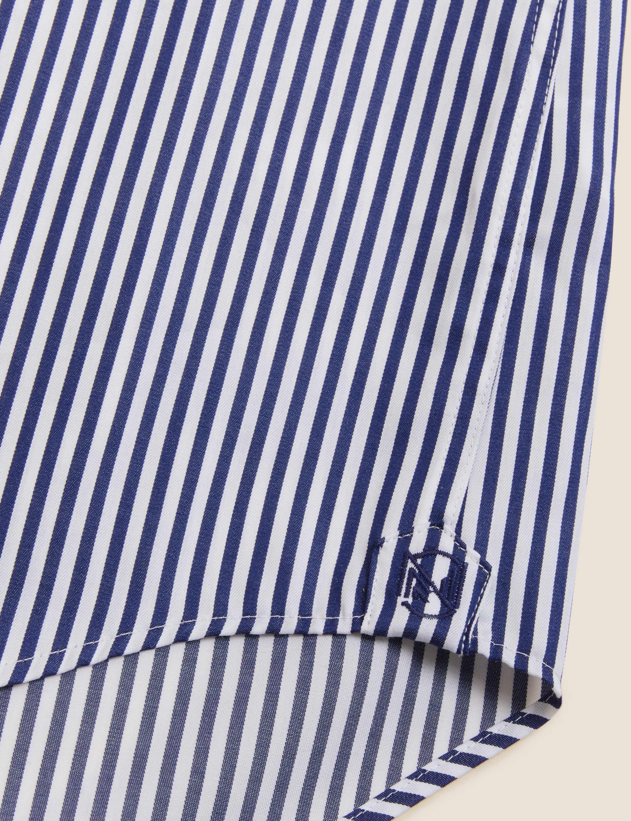 Slim Fit Pure Cotton Striped Shirt 10 of 10