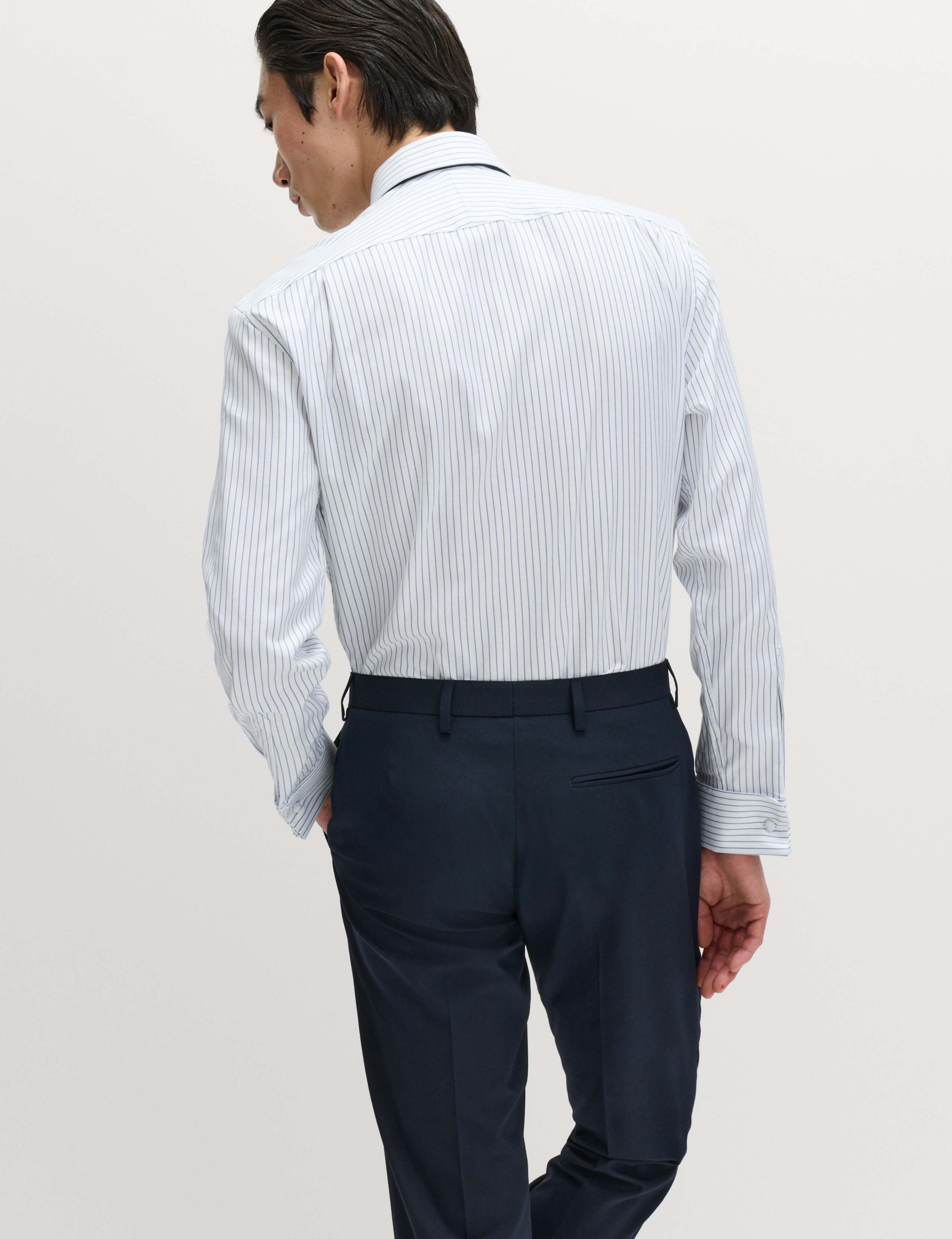 Regular Fit Luxury Pure Cotton Striped Shirt 5 of 7