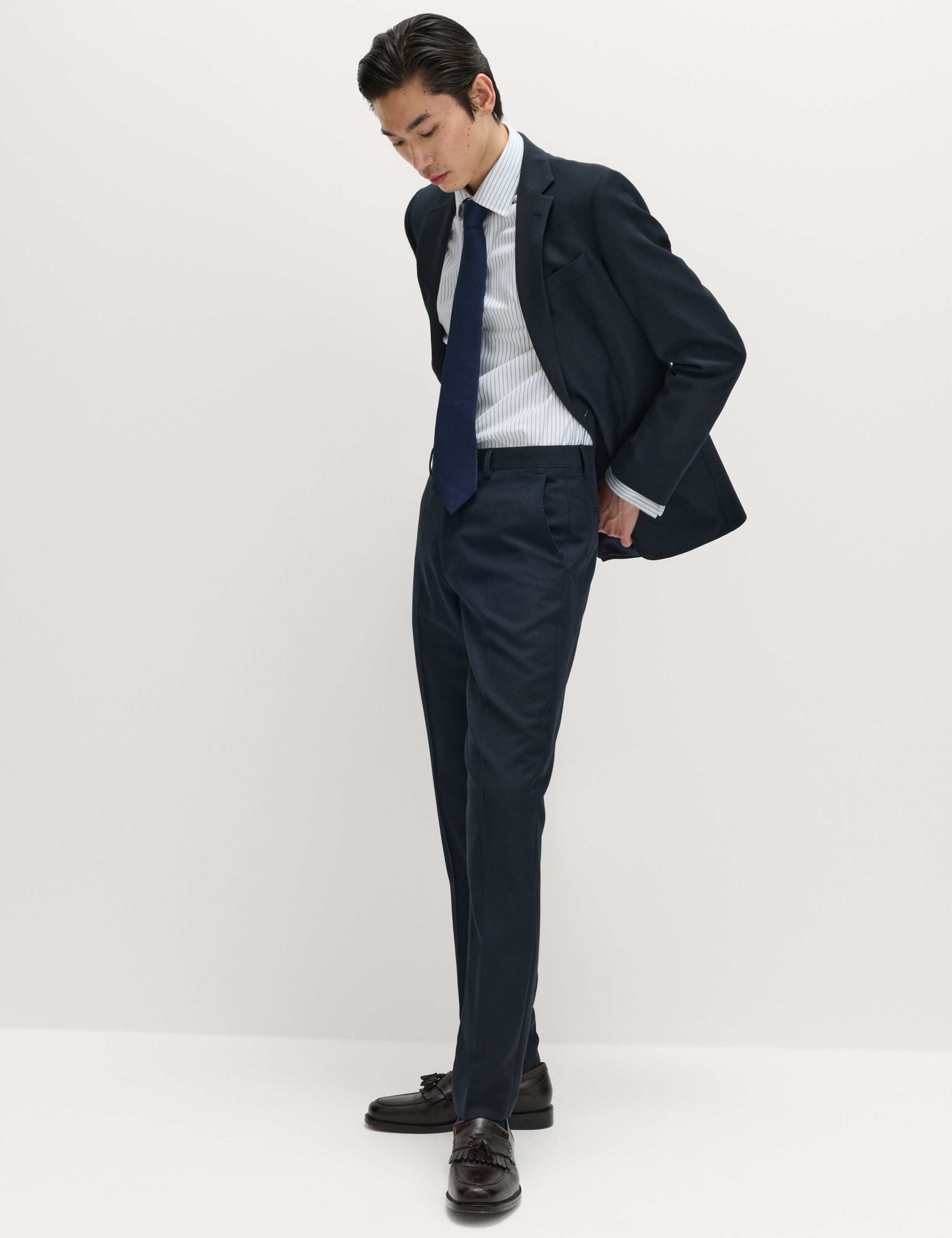 Slim Fit Pure Cotton Striped Luxury Shirt 6 of 7