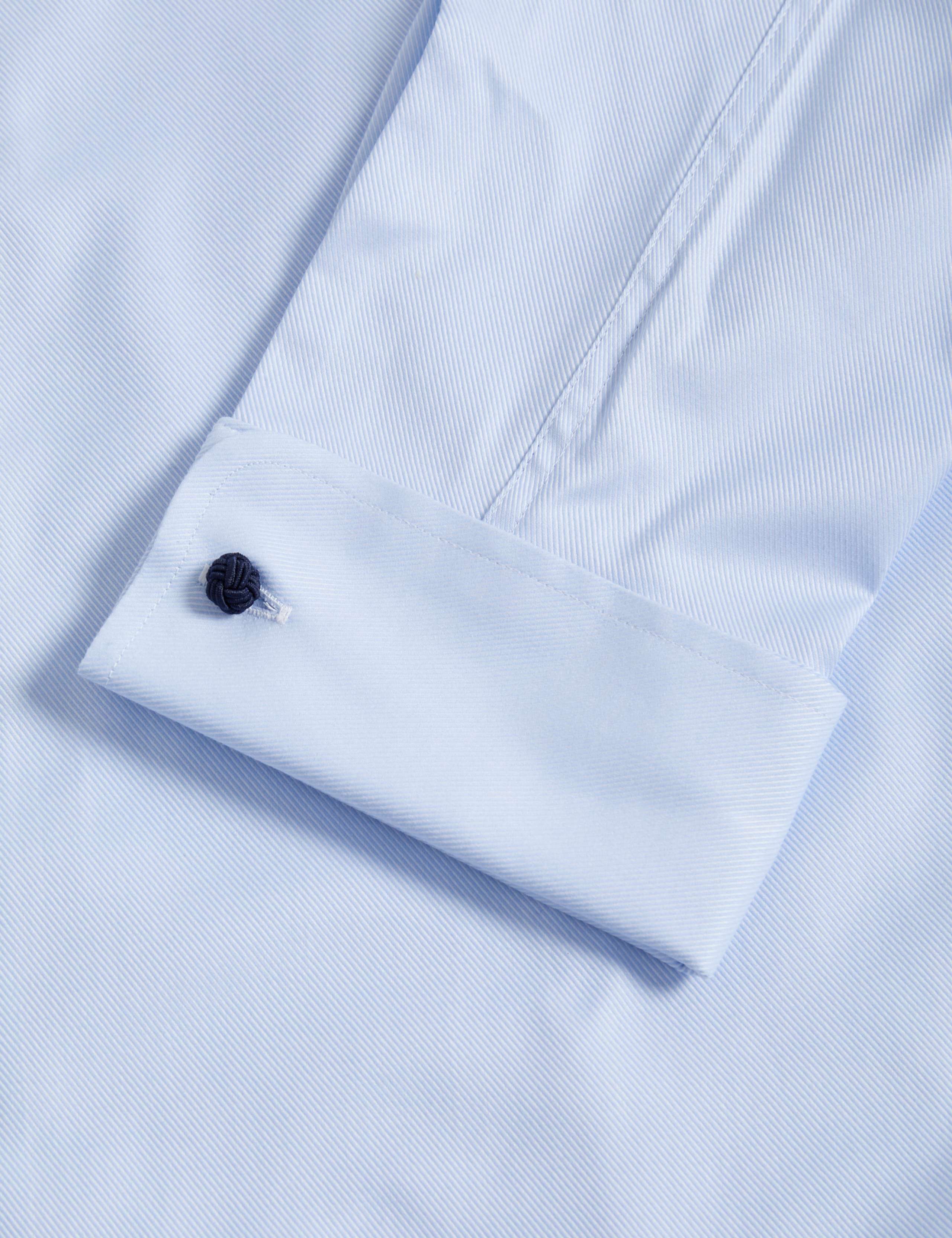 Regular Fit Luxury Cotton Double Cuff Twill Shirt 3 of 8
