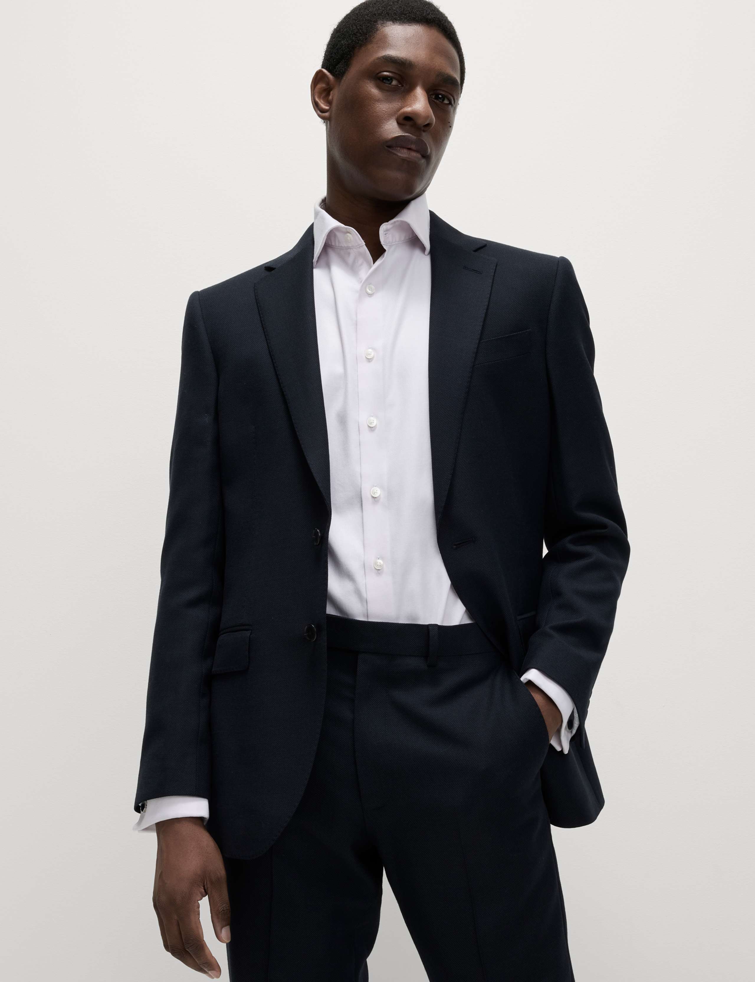 Regular Fit Luxury Cotton Double Cuff Twill Shirt 8 of 8