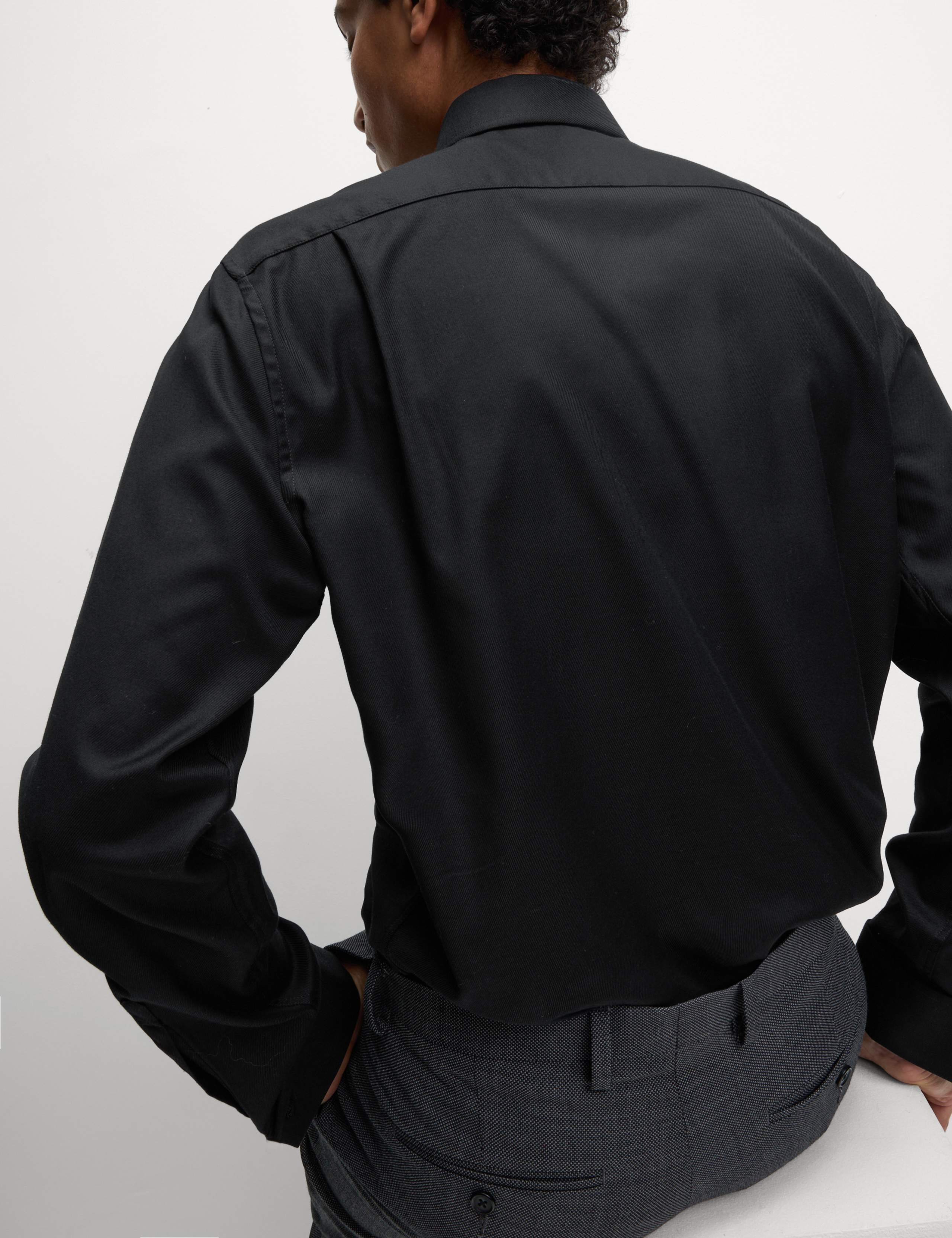 Regular Fit Luxury Cotton Double Cuff Twill Shirt 4 of 7