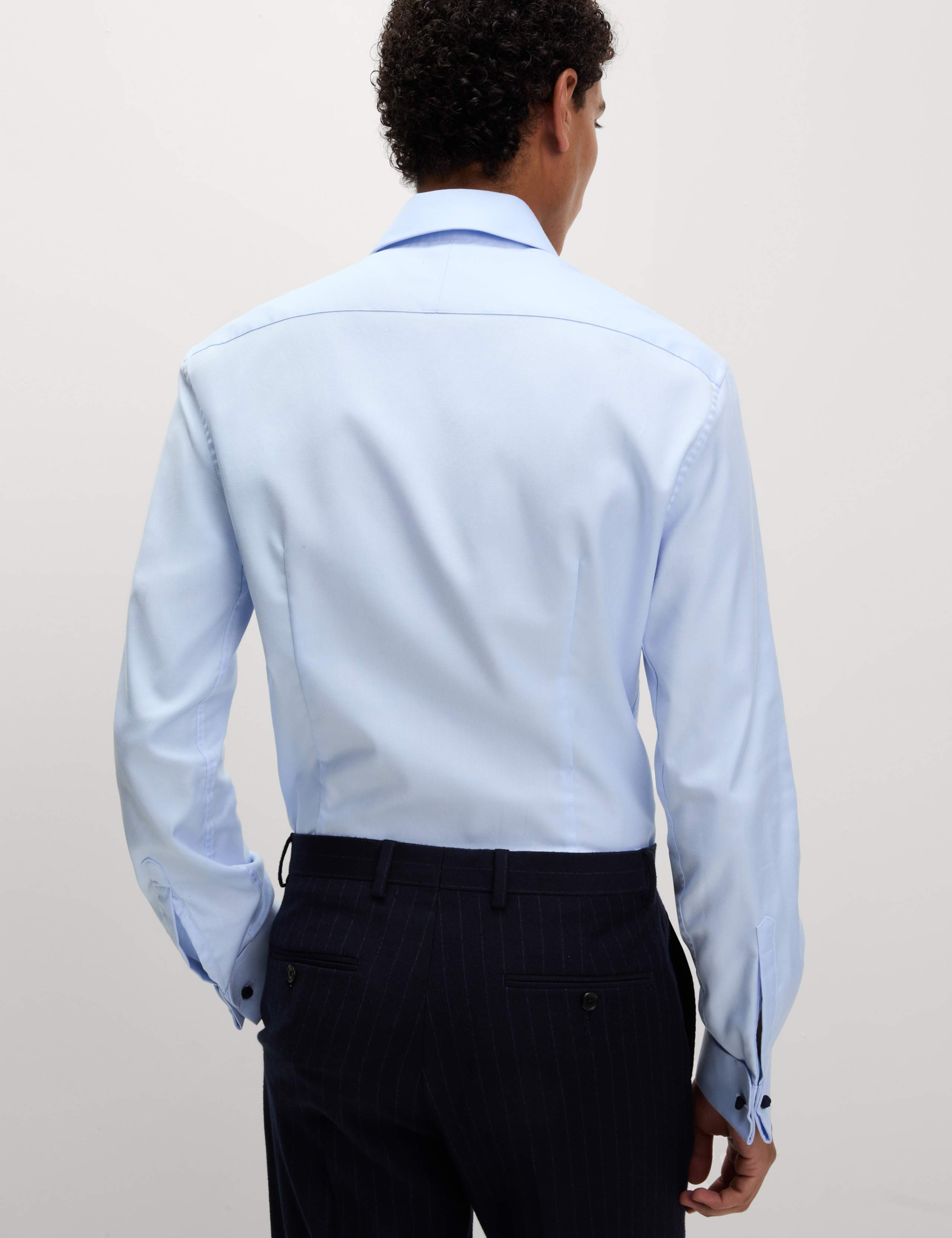 Slim Fit Luxury Cotton Double Cuff Twill Shirt 4 of 7