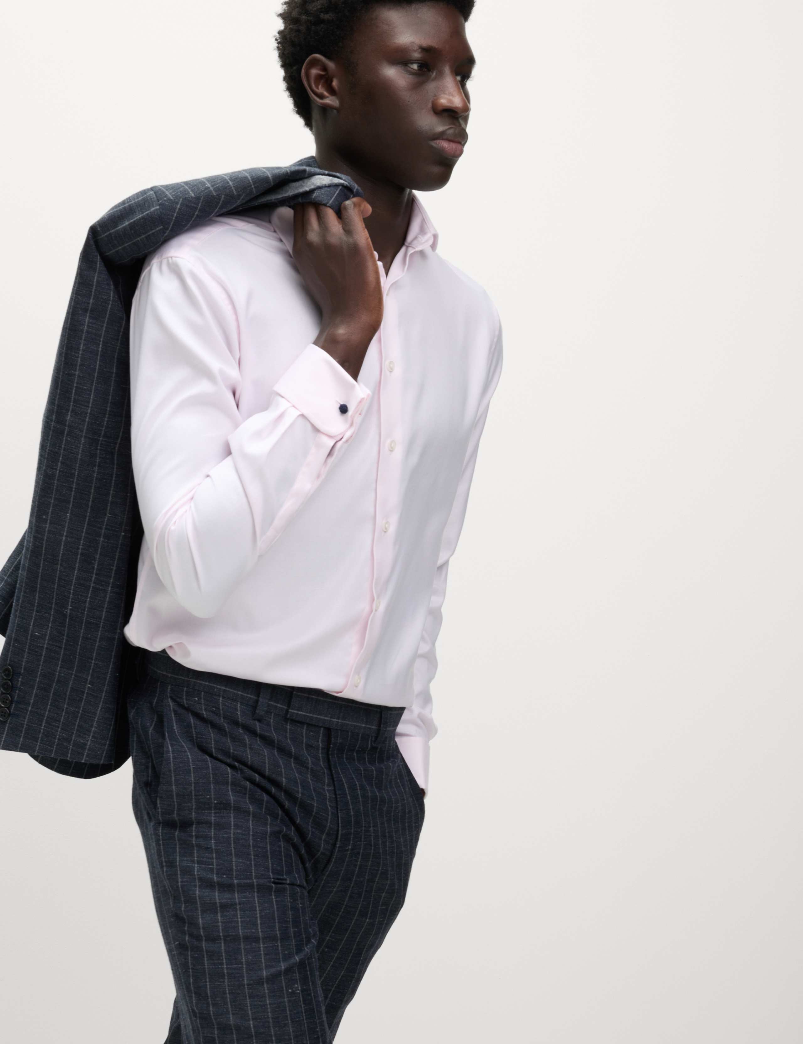 Slim Fit Luxury Cotton Double Cuff Twill Shirt 5 of 6