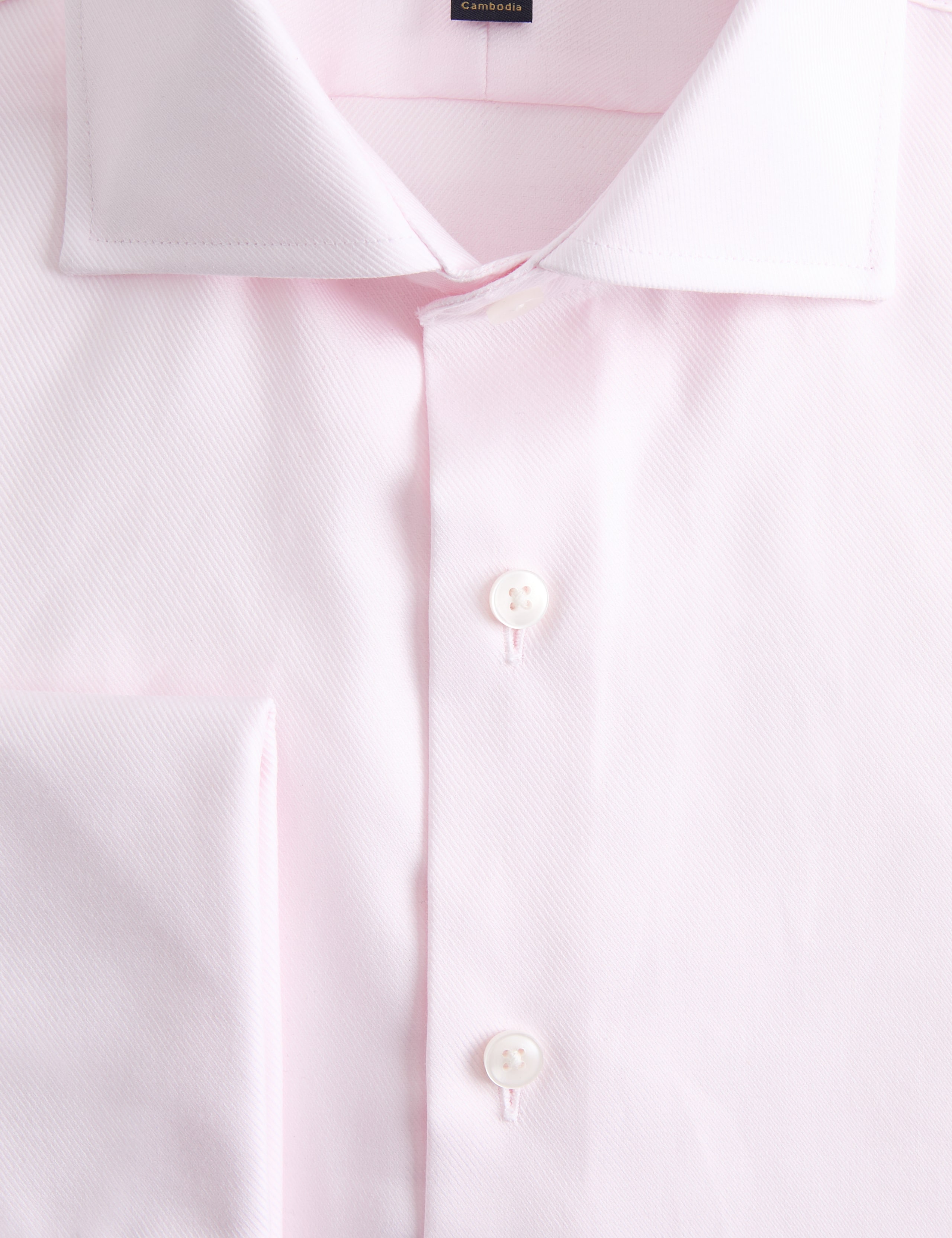 Slim Fit Luxury Cotton Double Cuff Twill Shirt 7 of 7