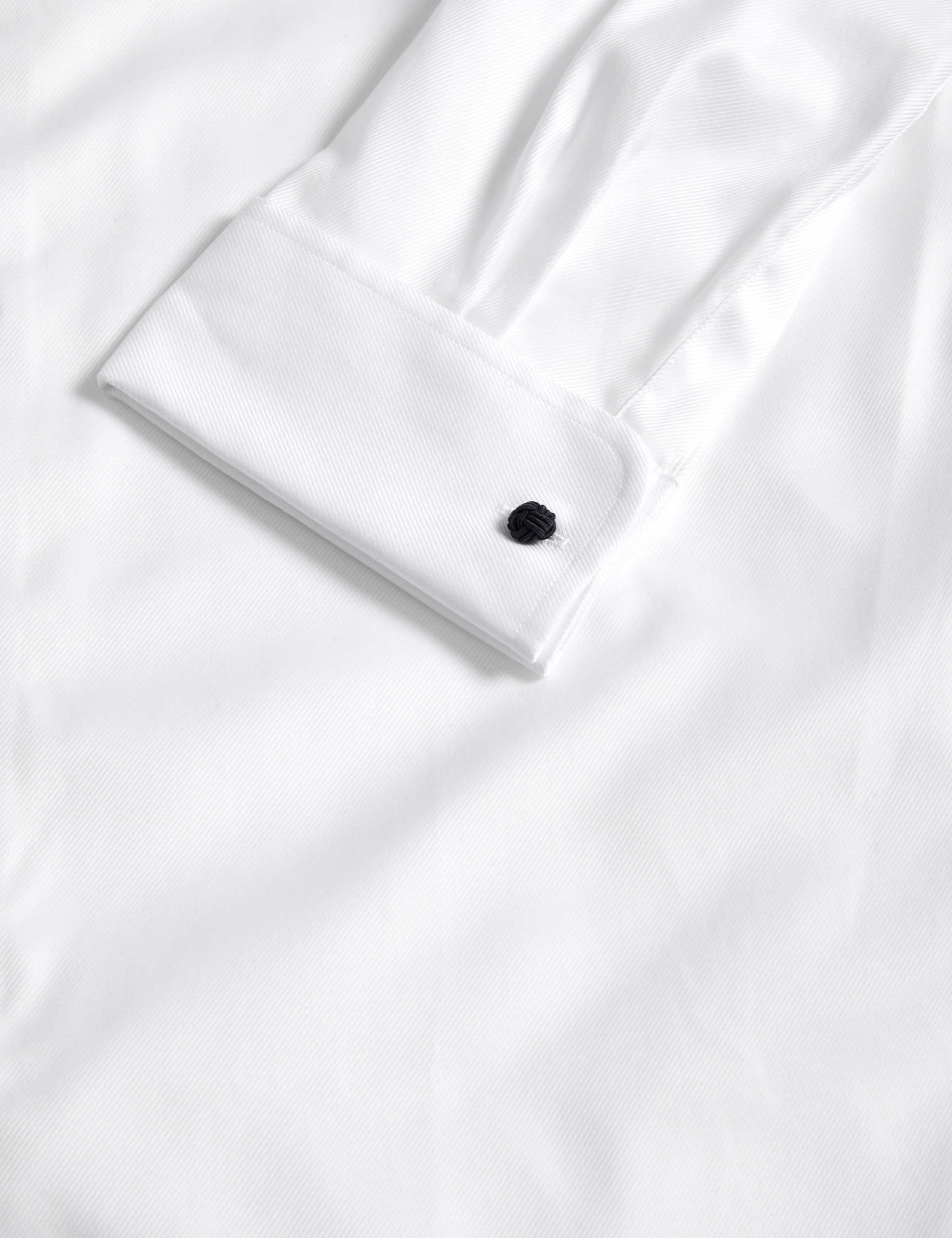 Tailored Fit Luxury Cotton Double Cuff Twill Shirt 3 of 7