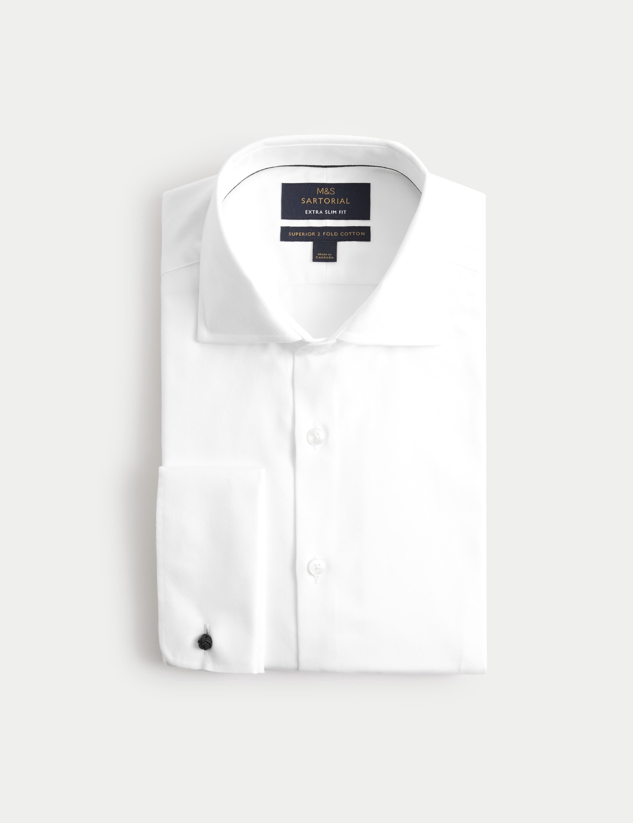 Extra Slim Fit Luxury Cotton Twill Shirt 2 of 8