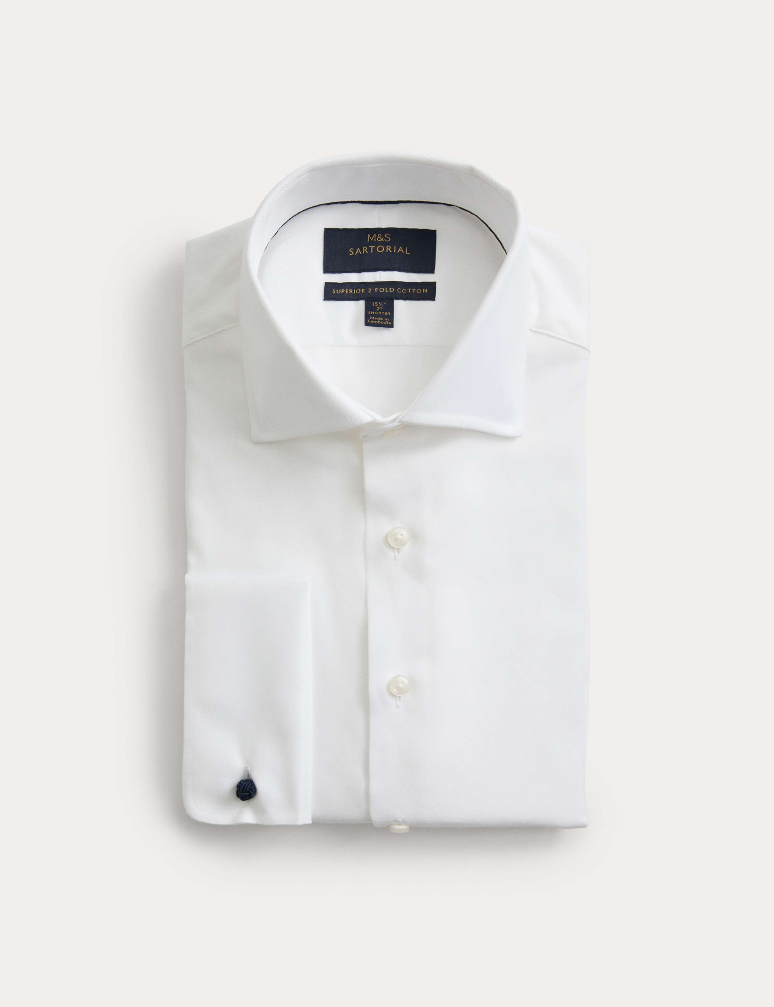 Slim Fit Pure Cotton Textured Shirt 1 of 2