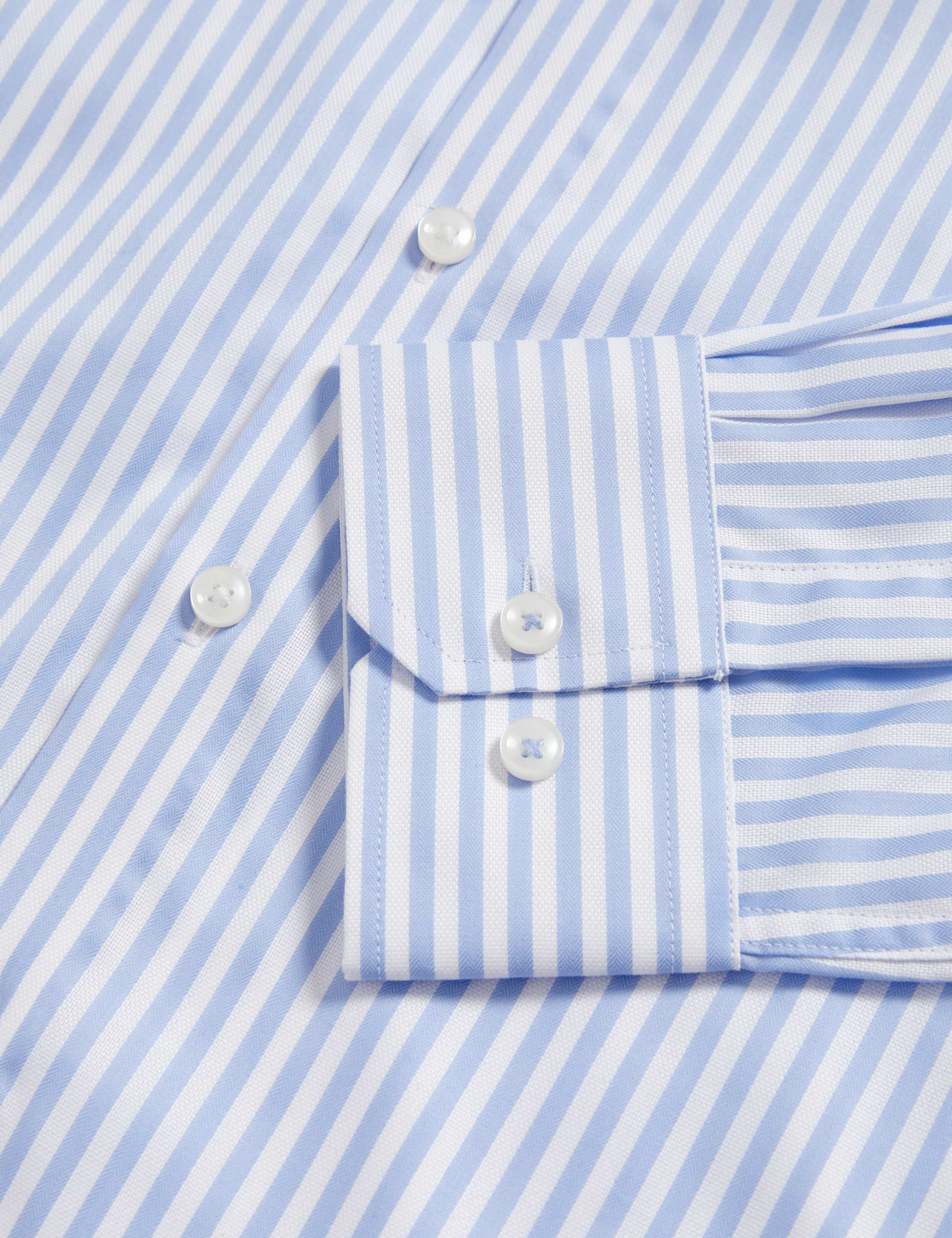 Slim Fit Luxury Cotton Striped Shirt 3 of 6