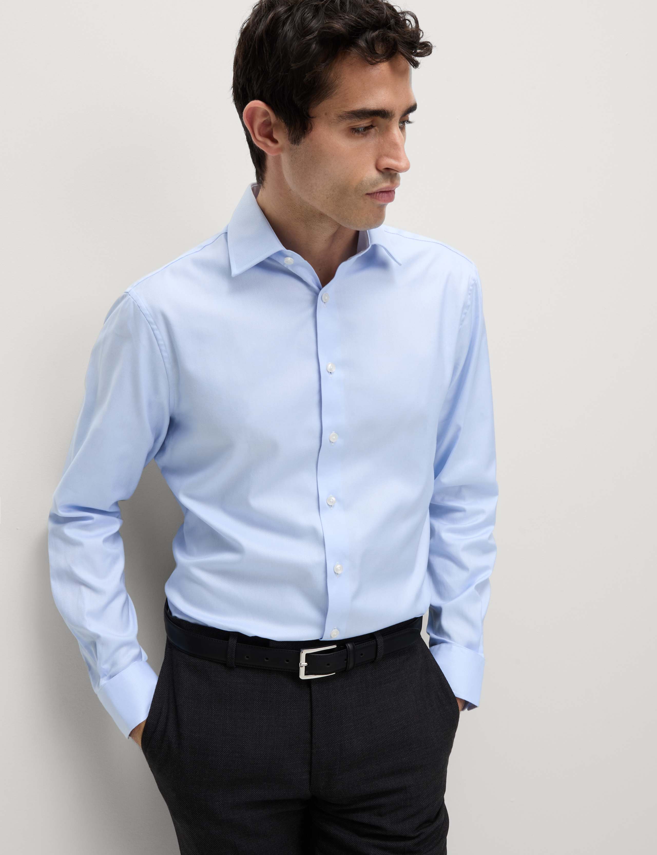 Regular Fit Luxury Cotton Twill Shirt 1 of 6
