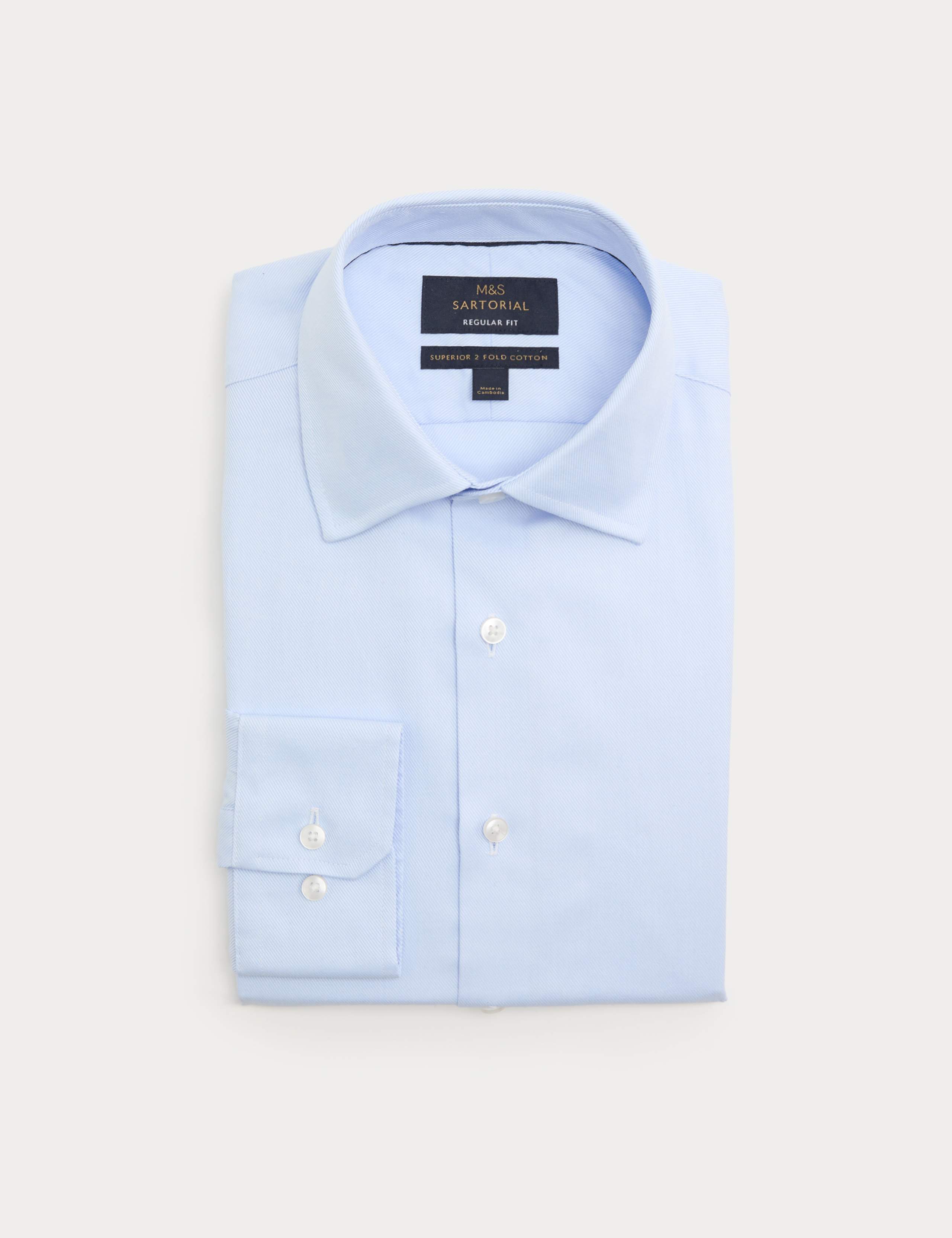 Regular Fit Luxury Cotton Twill Shirt 2 of 6